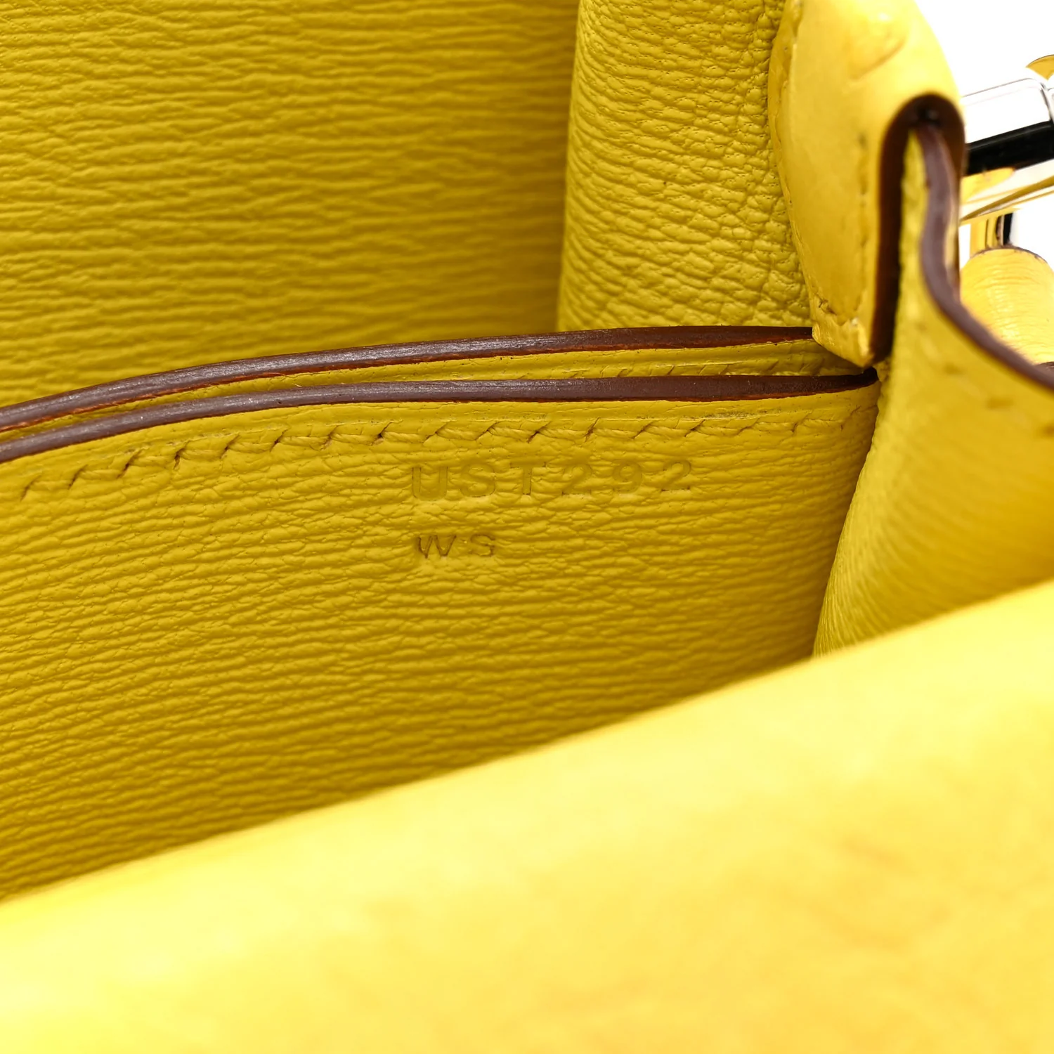 Ostrich Mini Sac Roulis Jaune Citron - Image 7