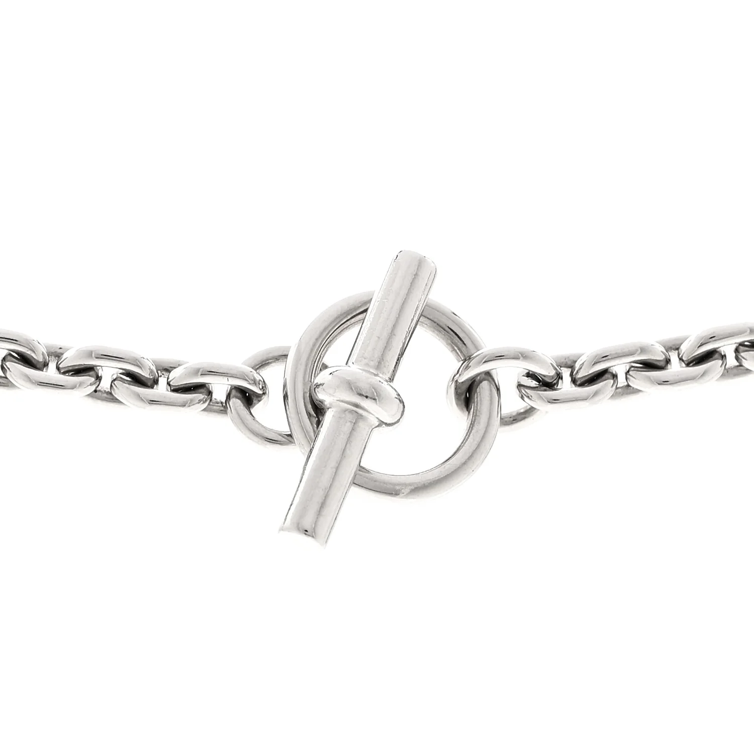 Palladium Buffalo Horn Lacquered Maillon Necklace - Image 4