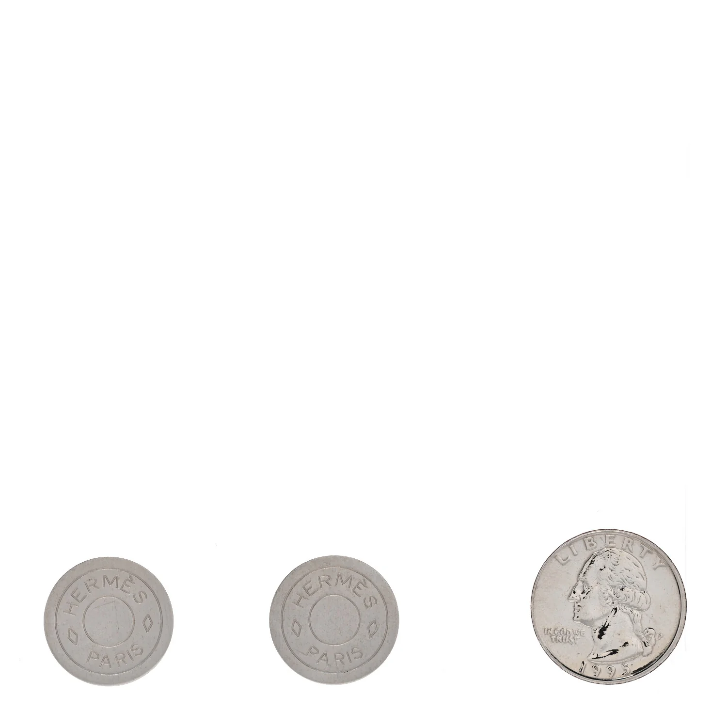 Palladium Clou De Selle Clip On Earrings - Image 2