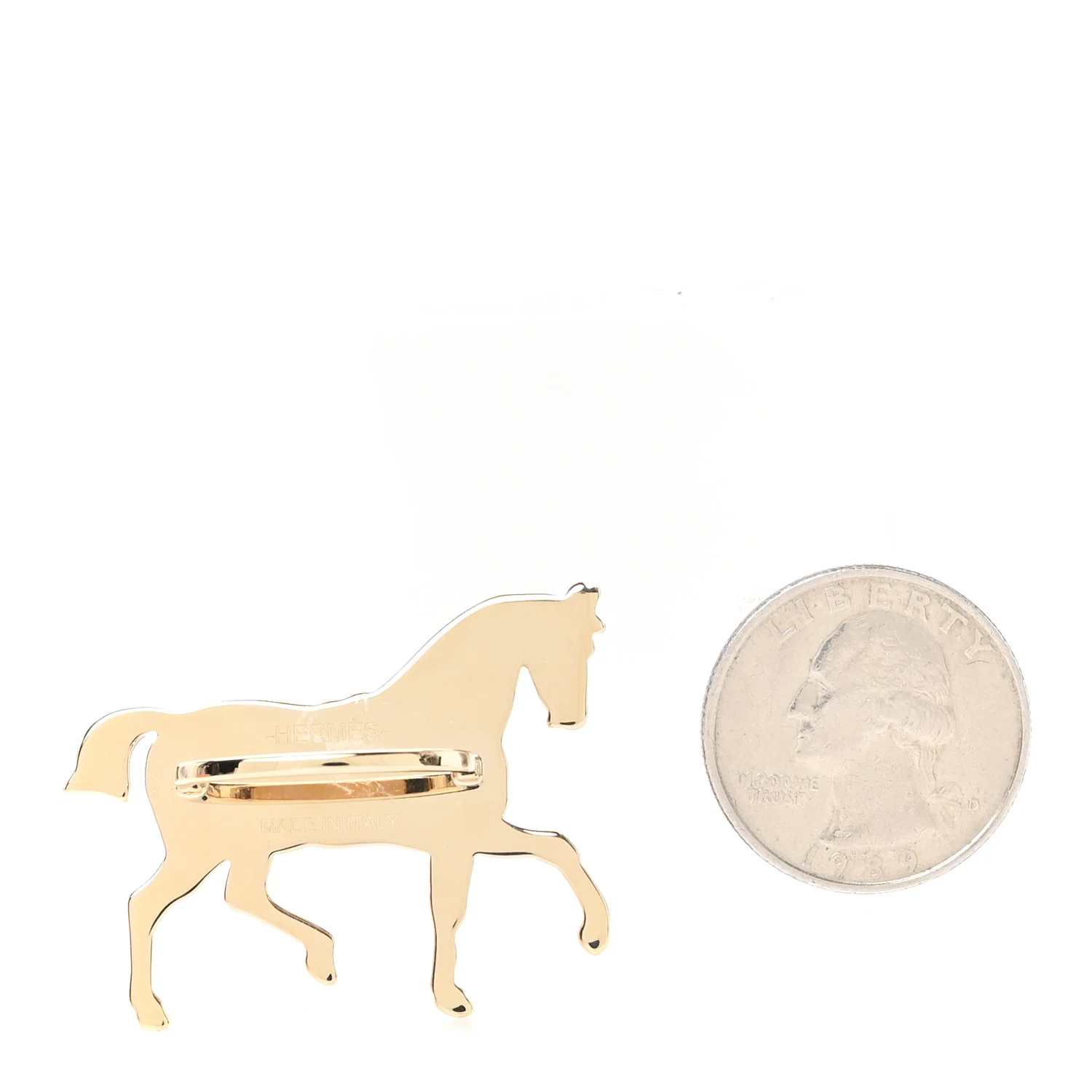 Permabrass Lacquered Cheval A La Couverture Scarf 70 Ring Rouge H Noir - Image 2