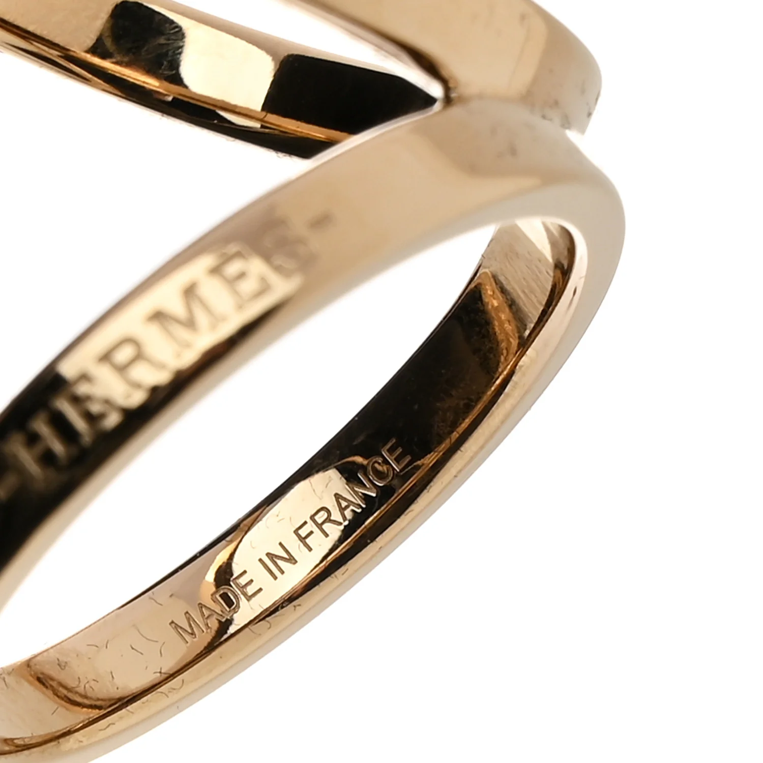 Permabrass Trio Scarf Ring - Image 4