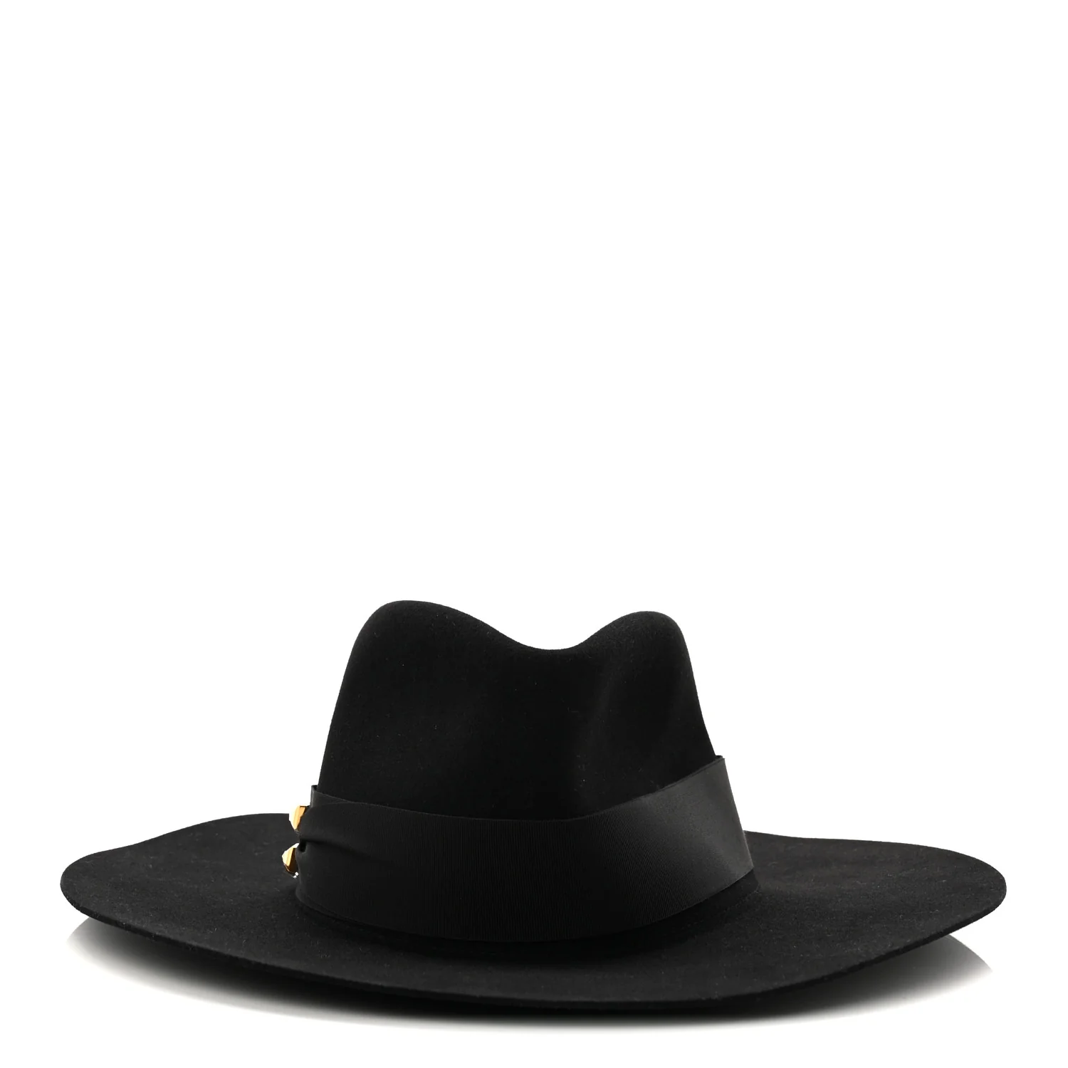 Rabbit Felt Faubourg Brides De Gala Hat 58 Black - Image 3