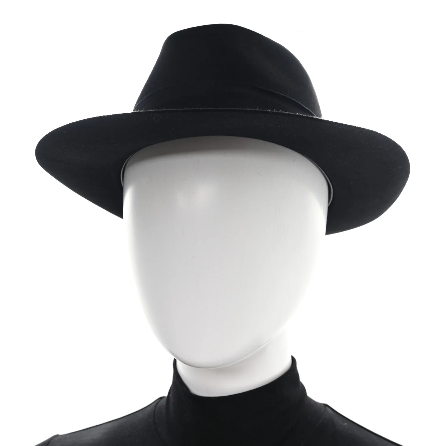 Rabbit Felt Hat Black - Image 2