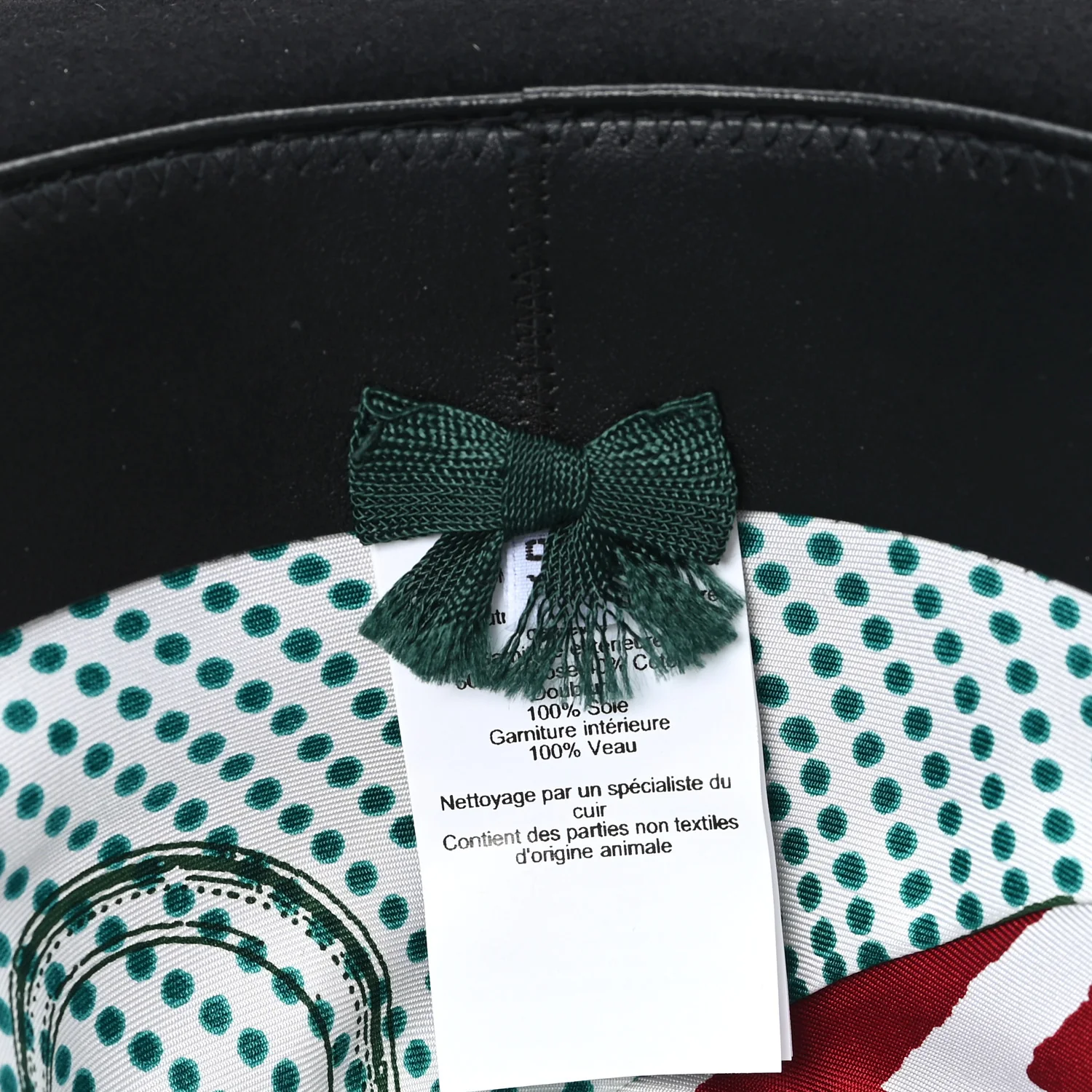 Rabbit Felt Hat Black - Image 8