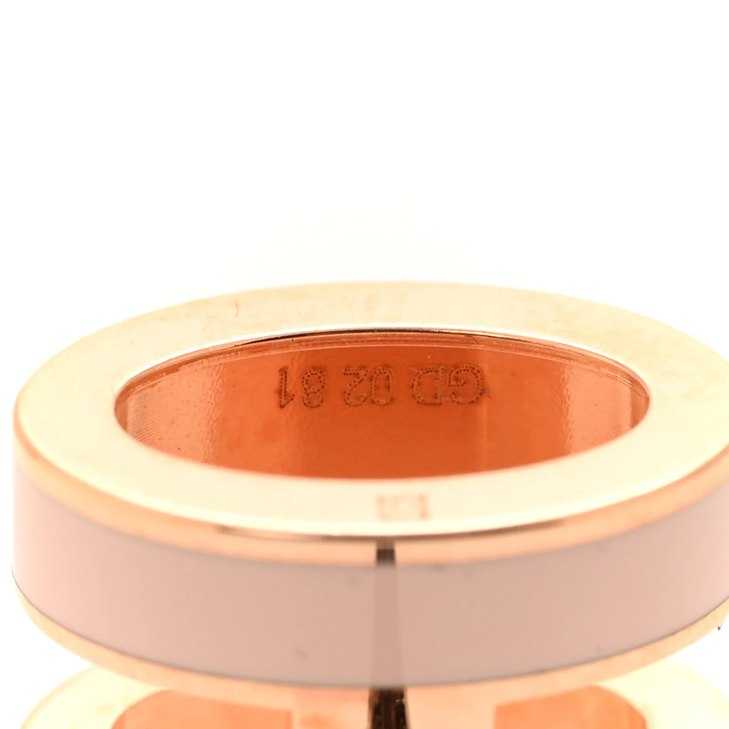 Rose Gold Lacquered Pop H Earrings Rose Dragee - Image 4