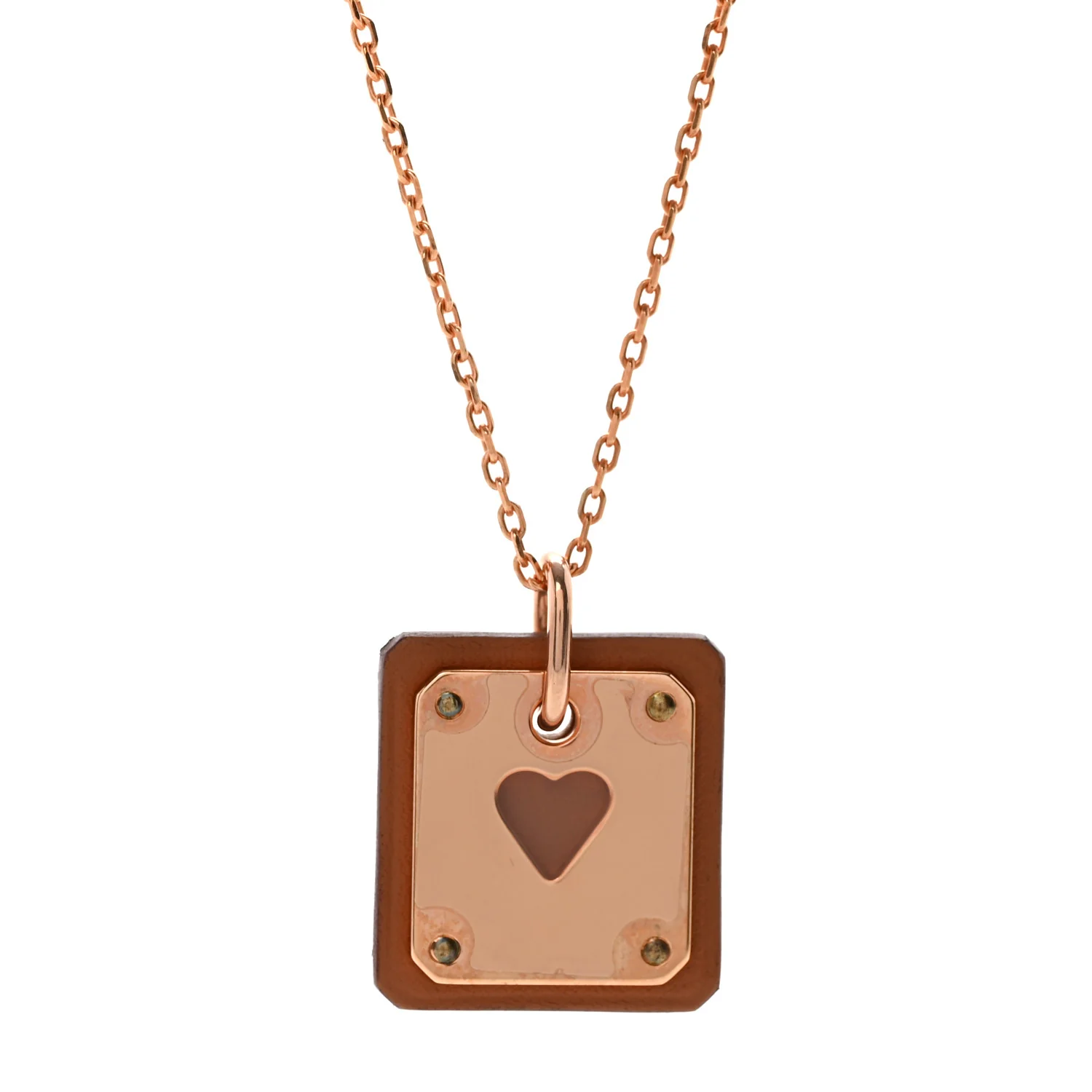 Rose Gold Plated Swift As De Coeur Necklace Gold - Image 4