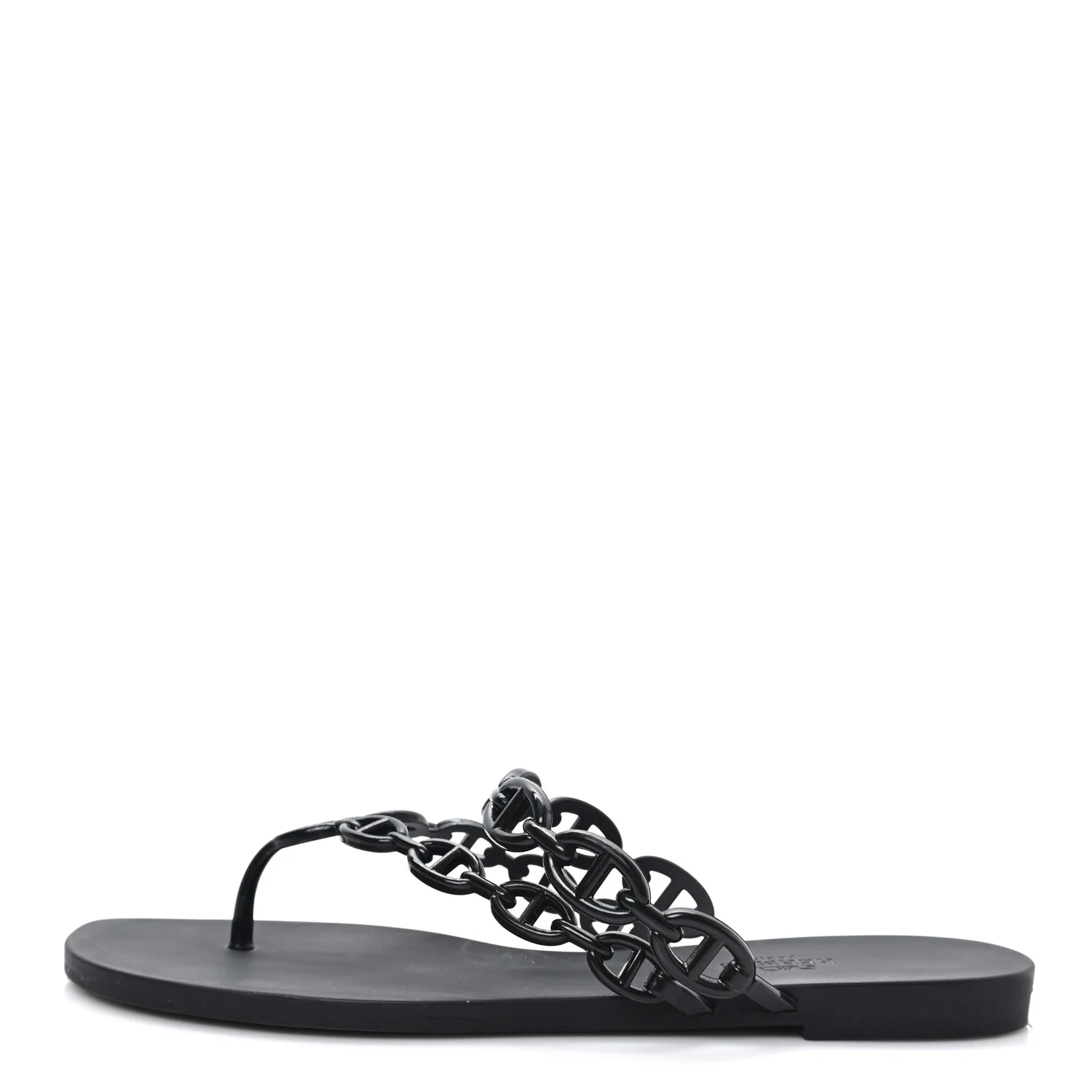 Rubber Chaine d'Ancre Island Sandals 39 Black