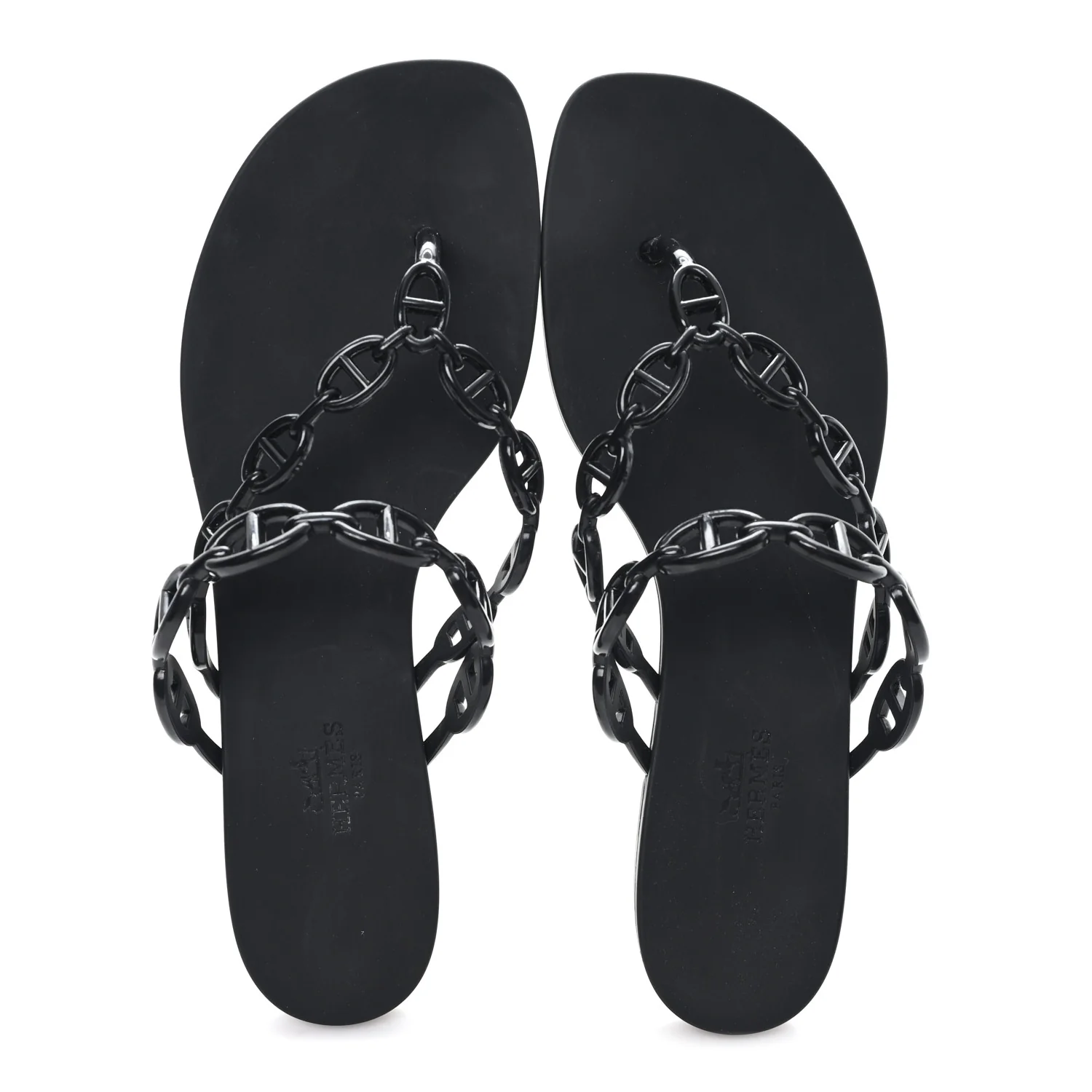Rubber Chaine d'Ancre Island Sandals 39 Black - Image 2