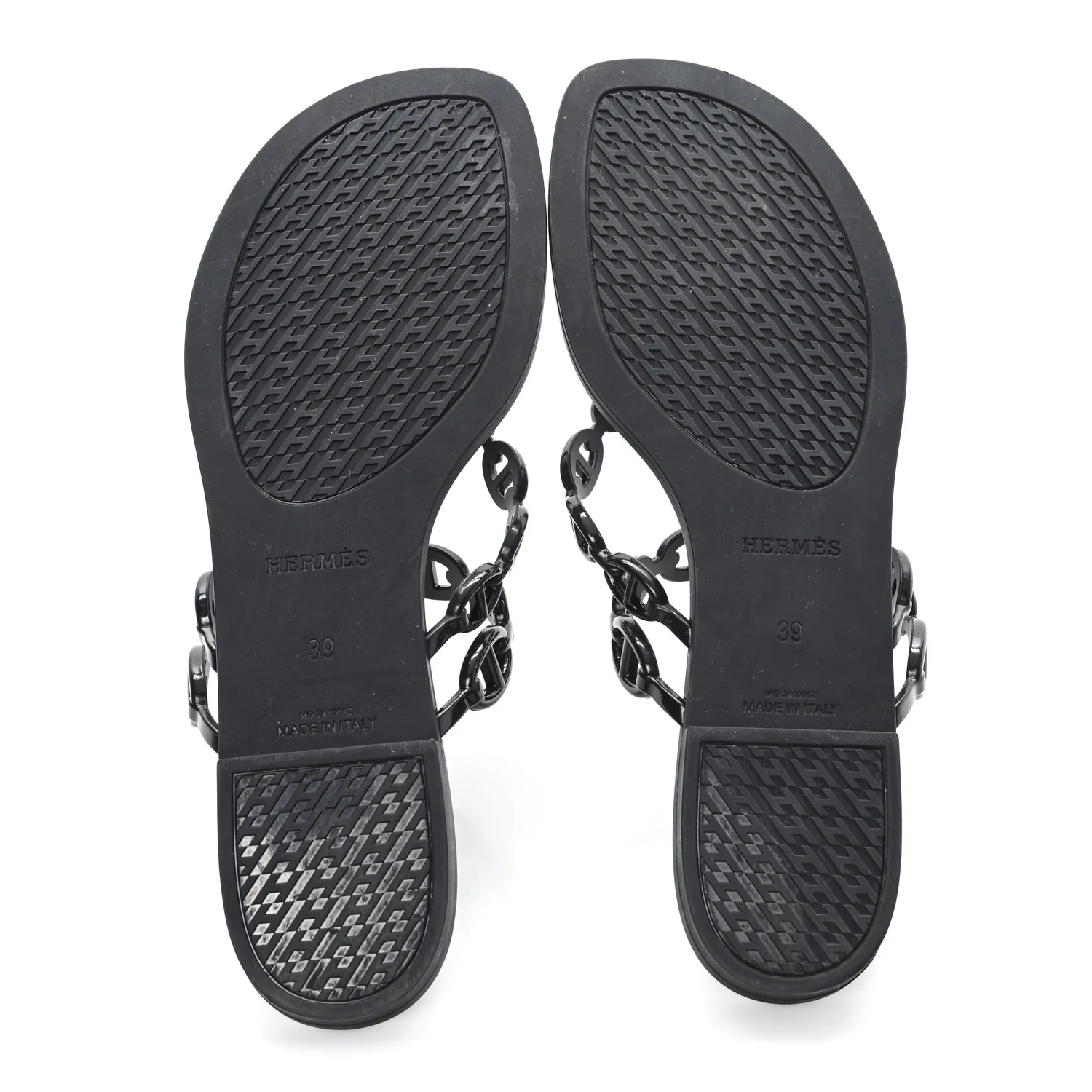 Rubber Chaine d'Ancre Island Sandals 39 Black - Image 6