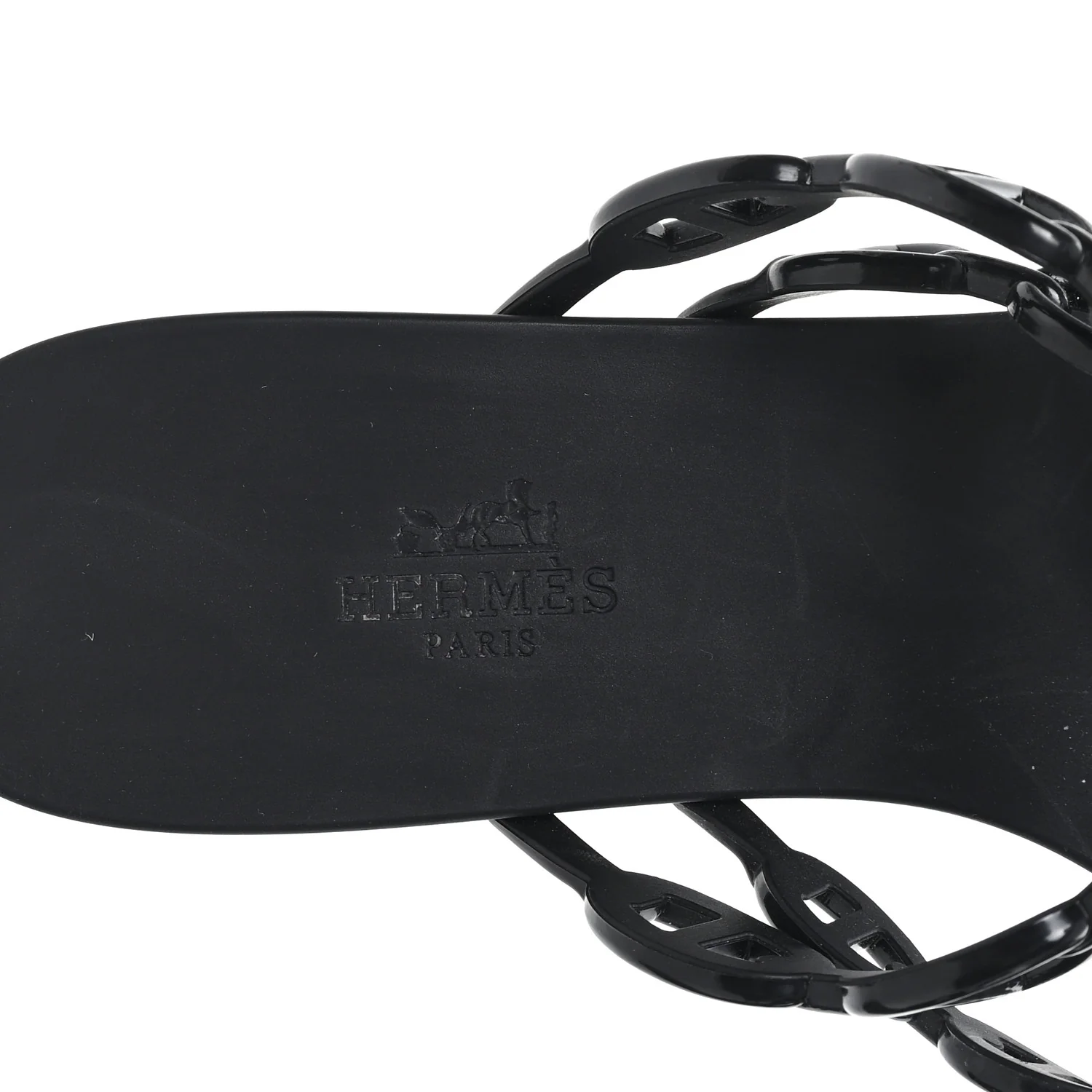 Rubber Chaine d'Ancre Island Sandals 39 Black - Image 8