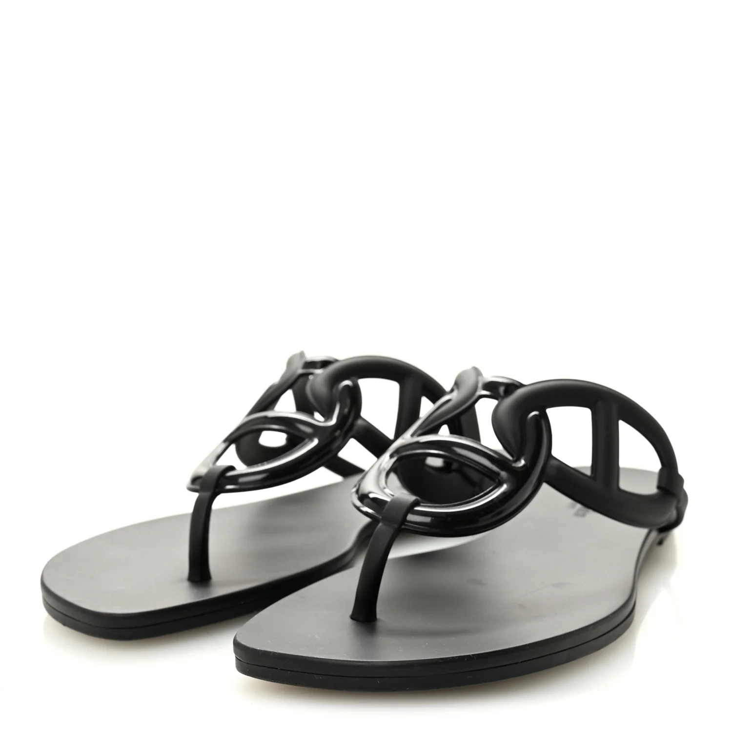 Rubber Womens Egerie Sandals 40 Black - Image 3