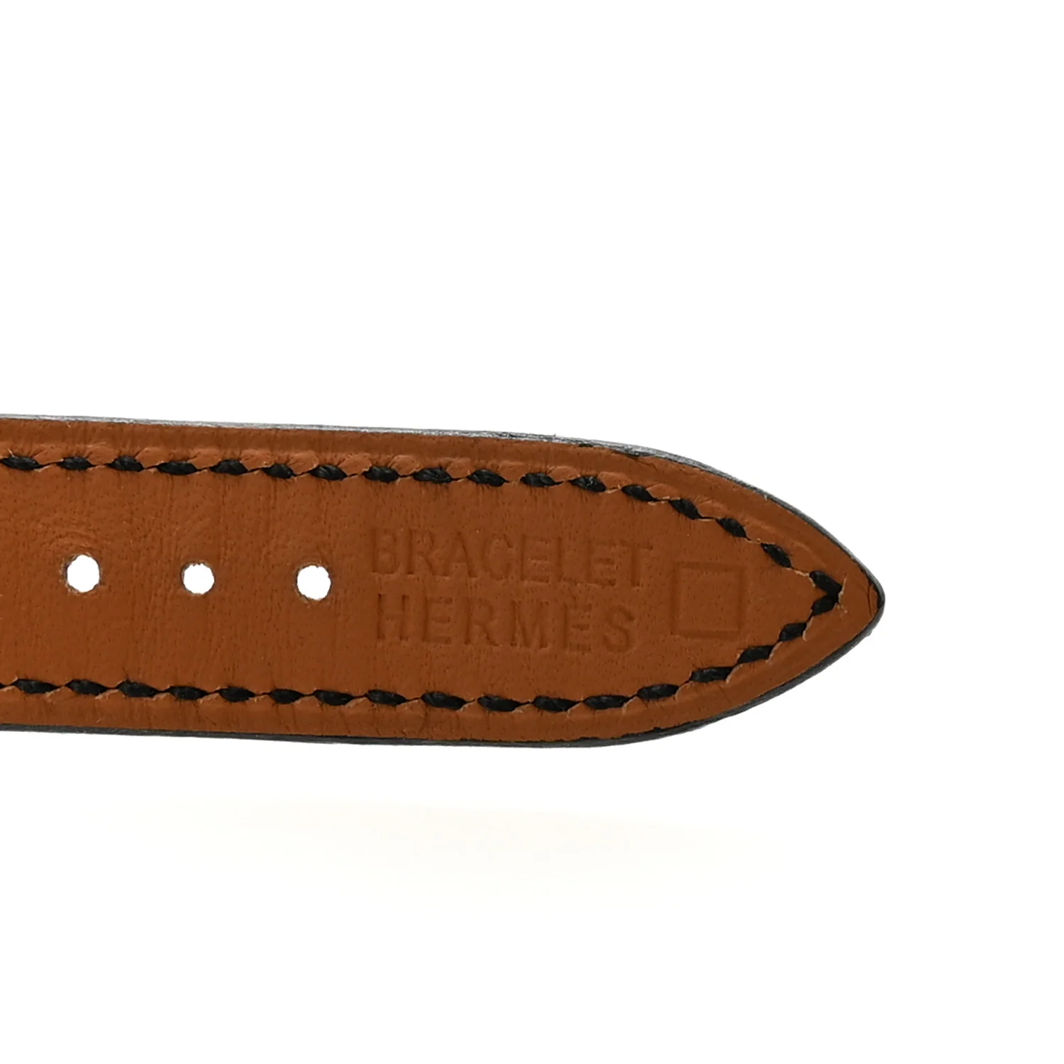 Shiny Alligator Heure H Hour Watch 30mm Strap Black - Image 3