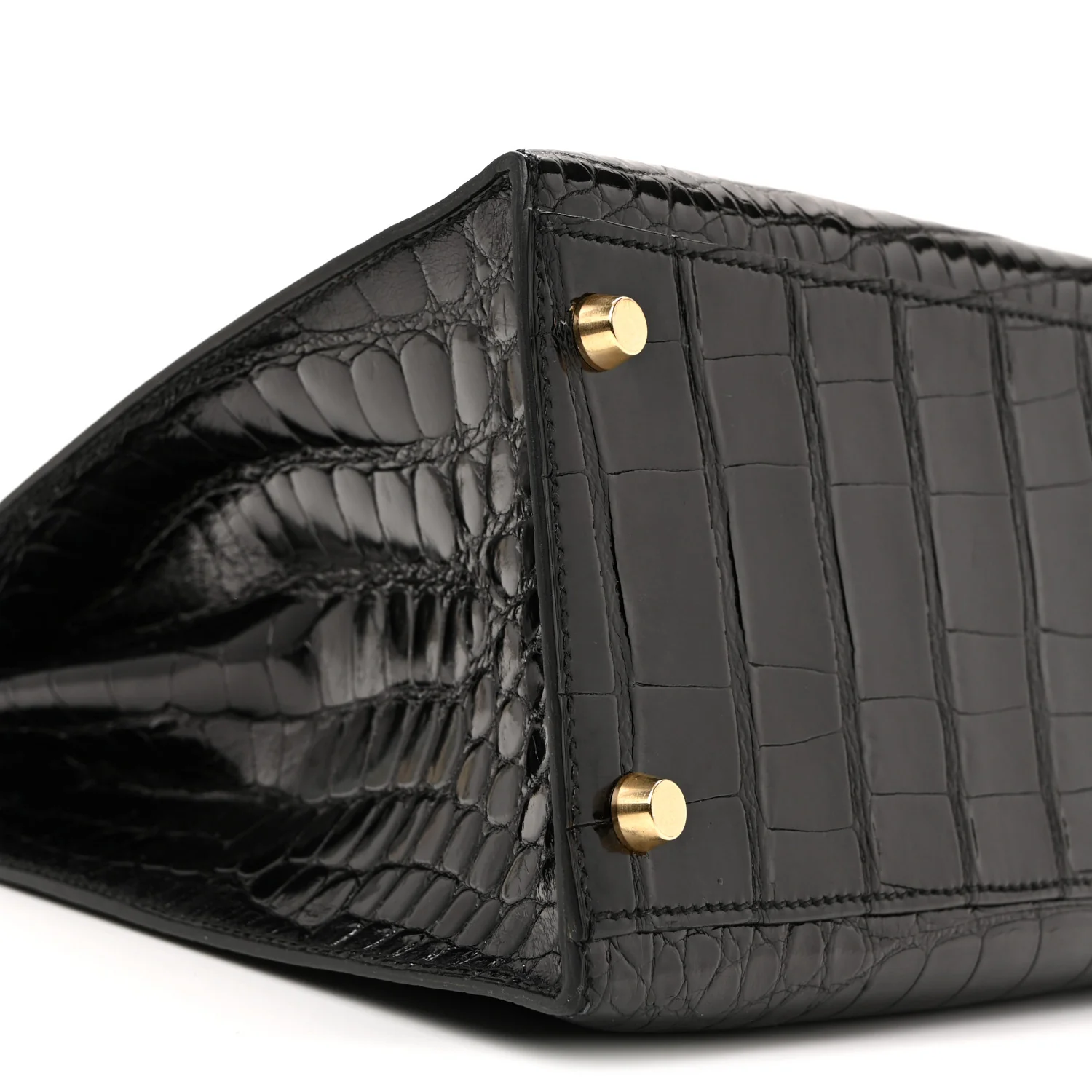 Shiny Alligator Kelly Sellier 32 Black - Image 17