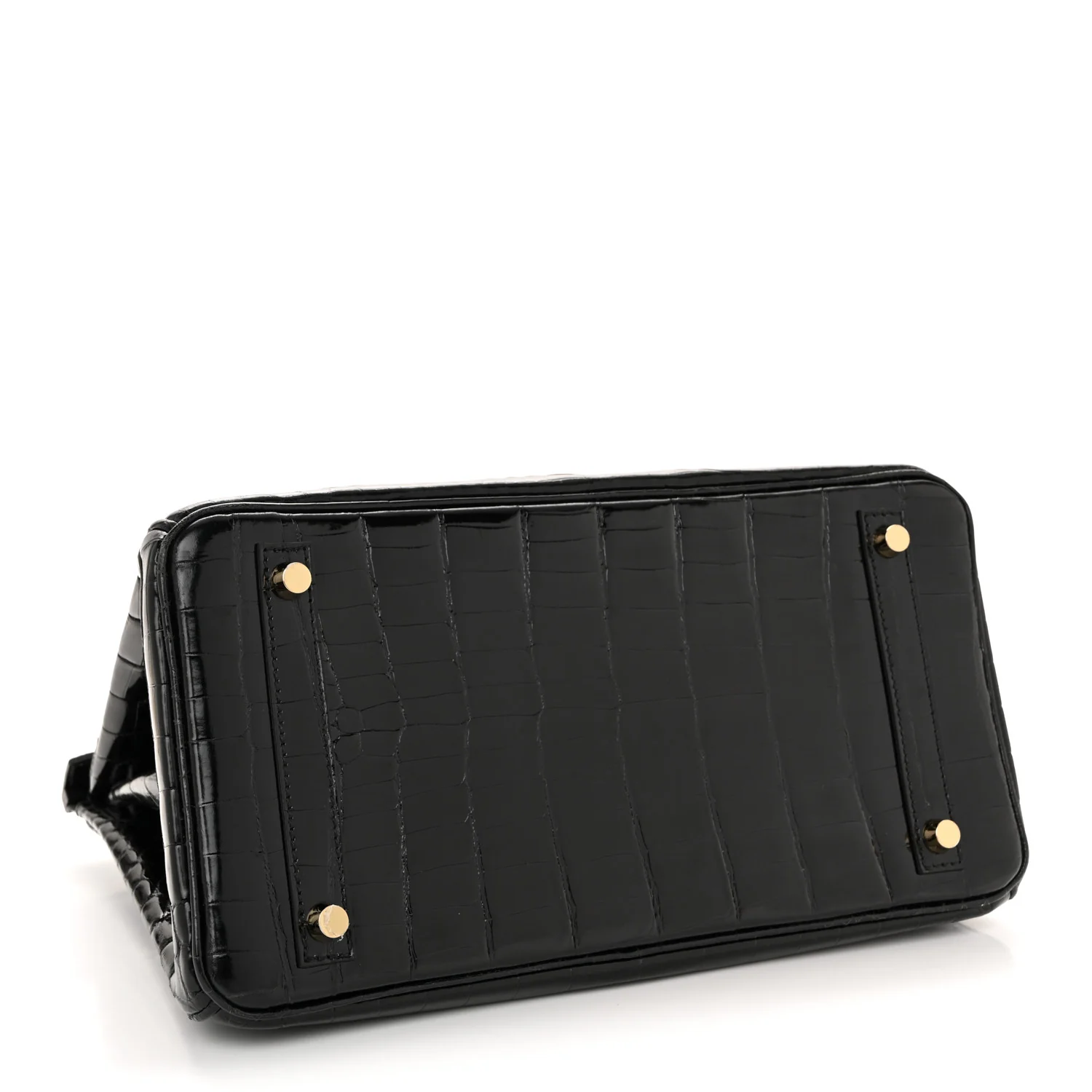 Shiny Niloticus Crocodile Birkin 30 Black - Image 4