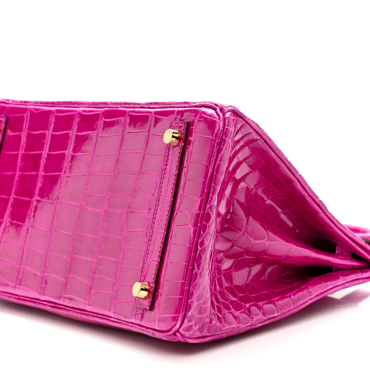 Shiny Niloticus Crocodile Birkin 30 Rose Scheherazade - Image 10