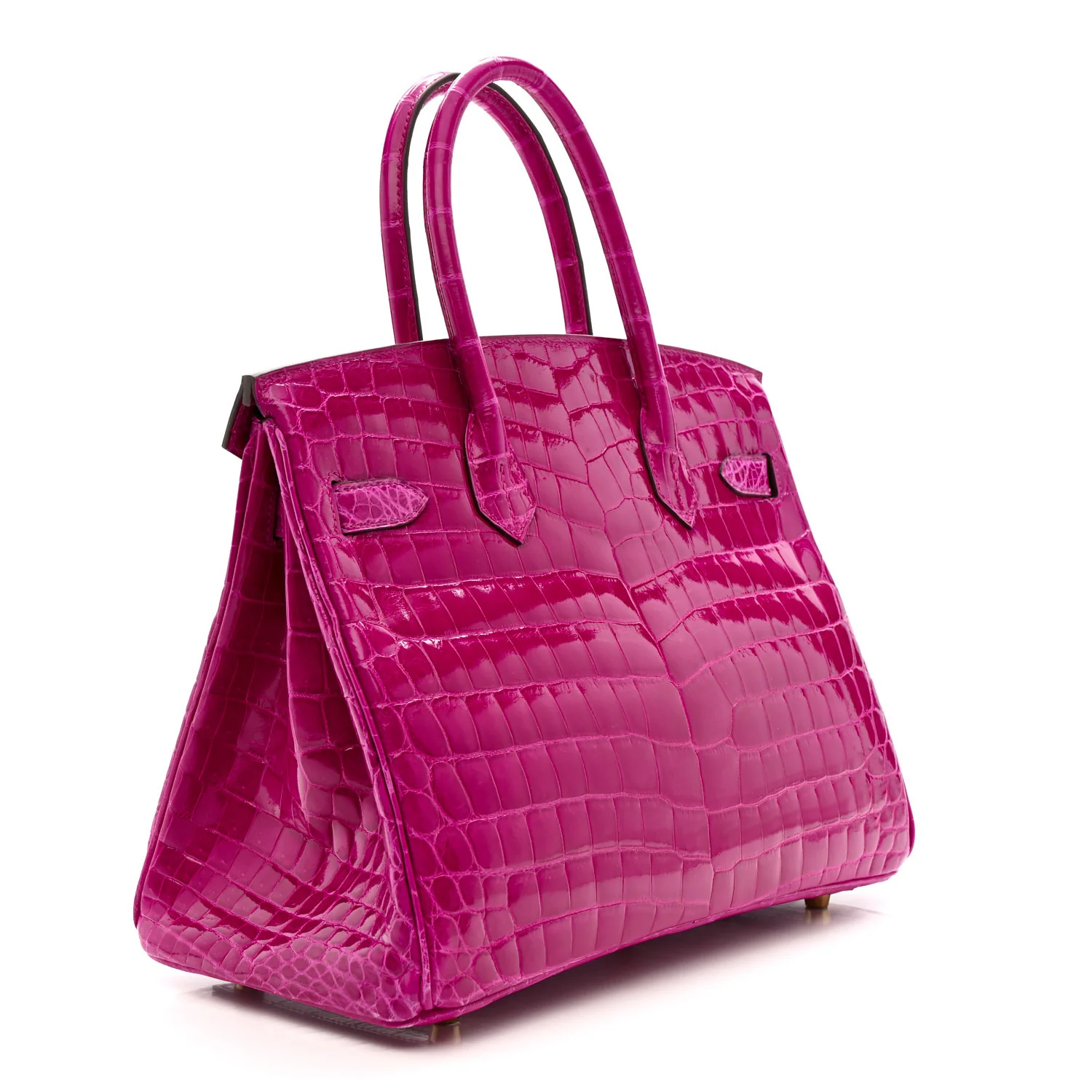 Shiny Niloticus Crocodile Birkin 30 Rose Scheherazade - Image 3