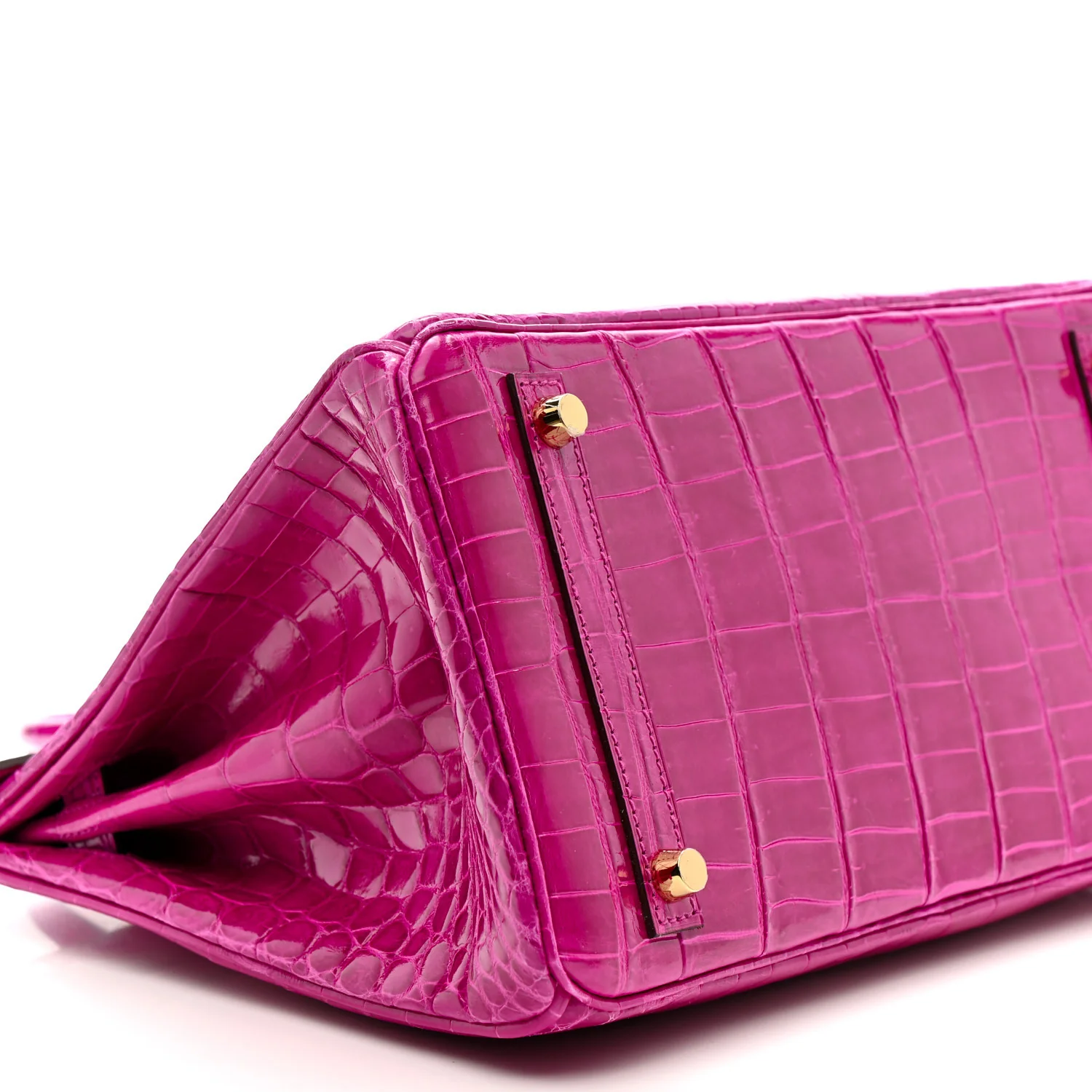 Shiny Niloticus Crocodile Birkin 30 Rose Scheherazade - Image 9