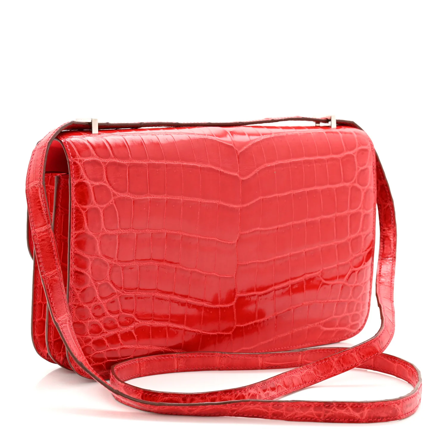 Shiny Niloticus Crocodile Constance Elan 25 Rouge Casaque - Image 5