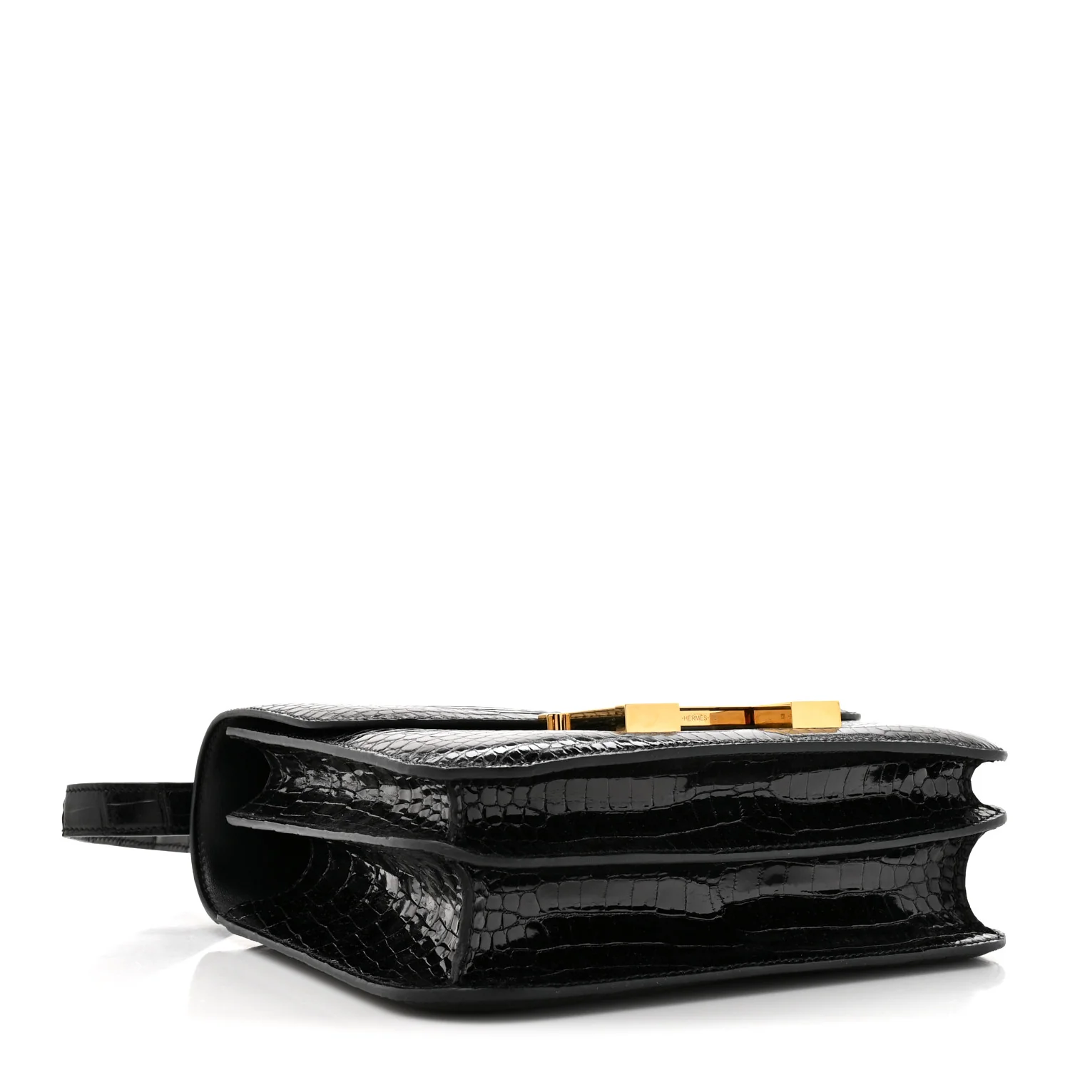 Shiny Porosus Crocodile Constance 24 Black - Image 4
