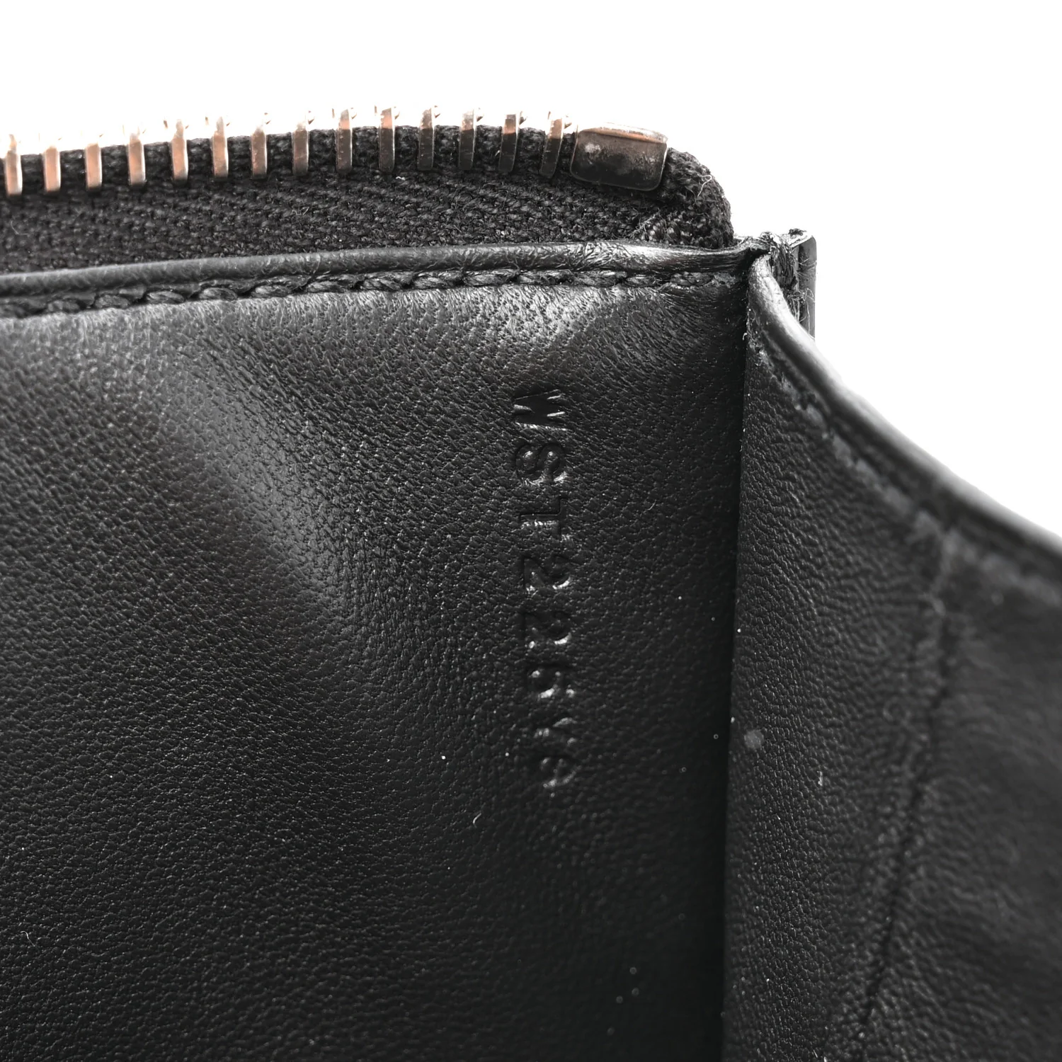 Shiny Porosus Crocodile Lisse Kelly Cadena Clutch Black - Image 7