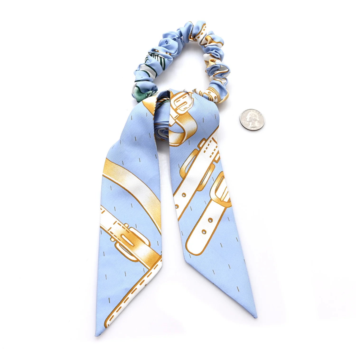 Silk Blla A L'Ombre Des Chouchou Scrunchie Blue - Image 2