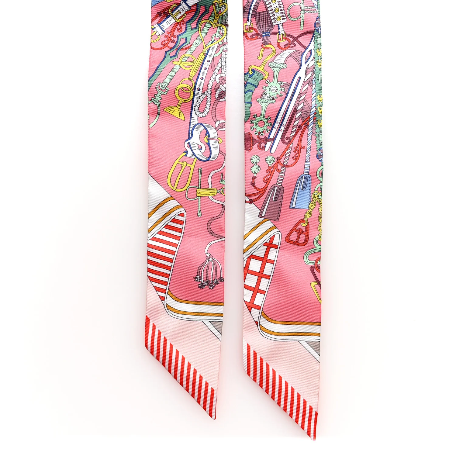 Silk Bouquets Selliers Twilly Rose Bleu Rouge Multi - Image 2