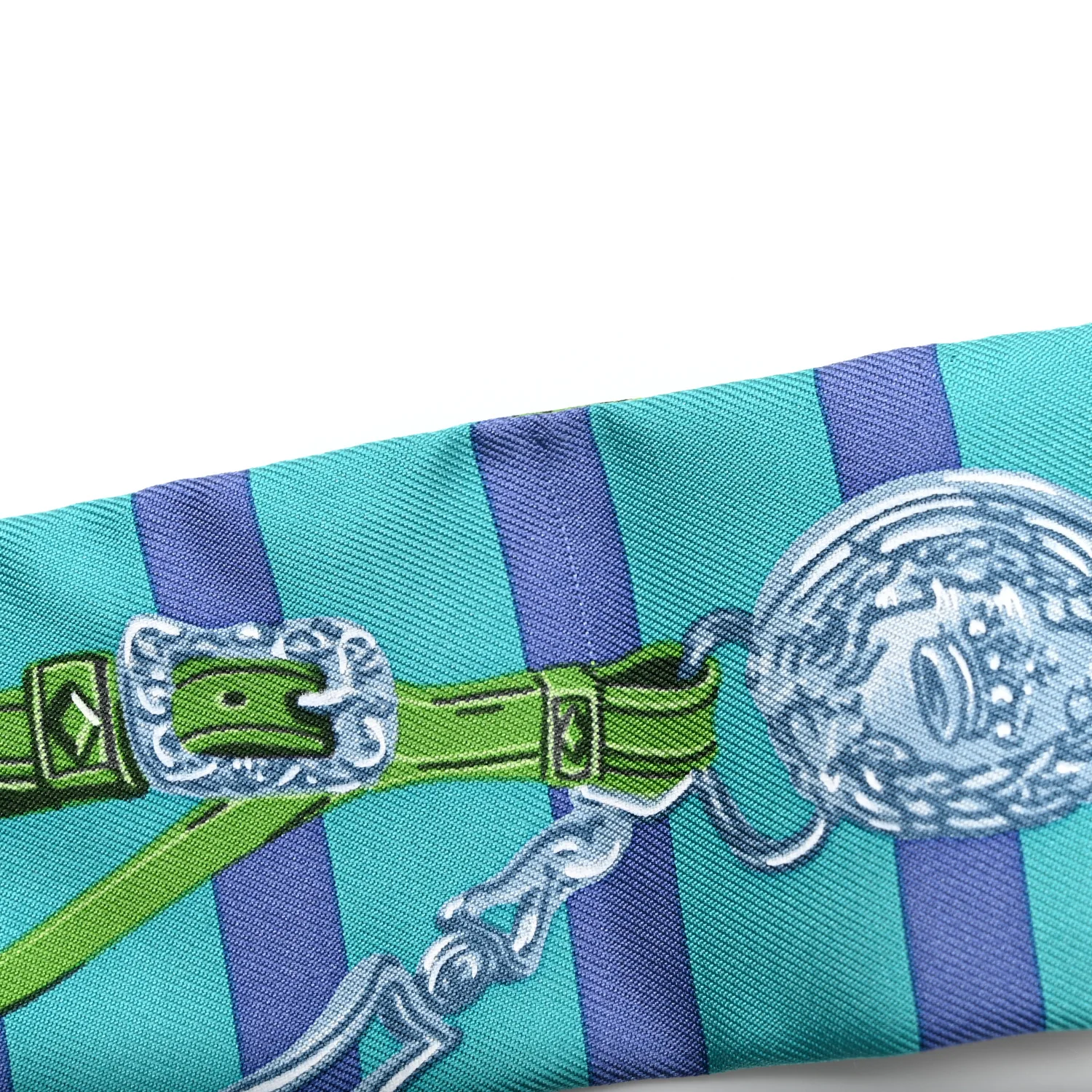 Silk Brides de Gala Bayaderes Twilly Turquoise Indigo Vert - Image 4