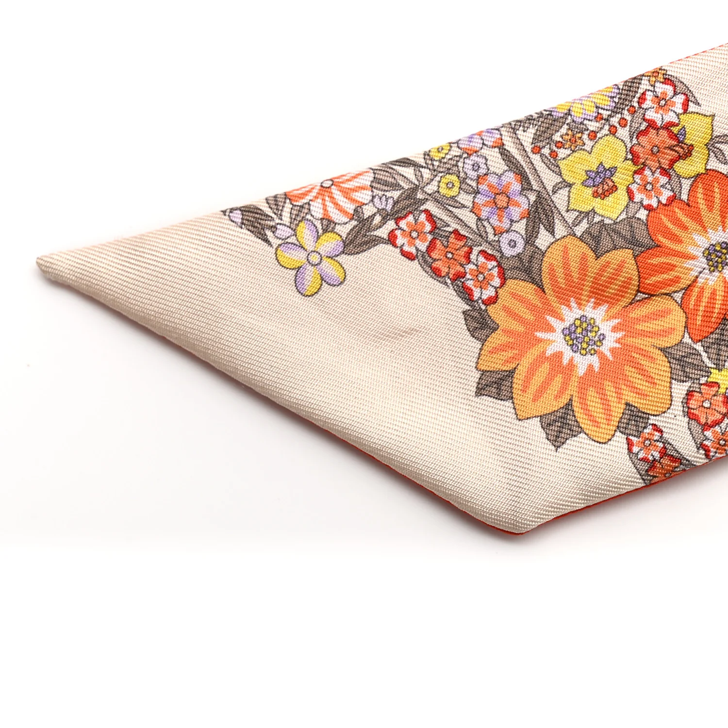 Silk Brides De Gala En Fleurs Twilly Vanille Orange Kaki - Image 6