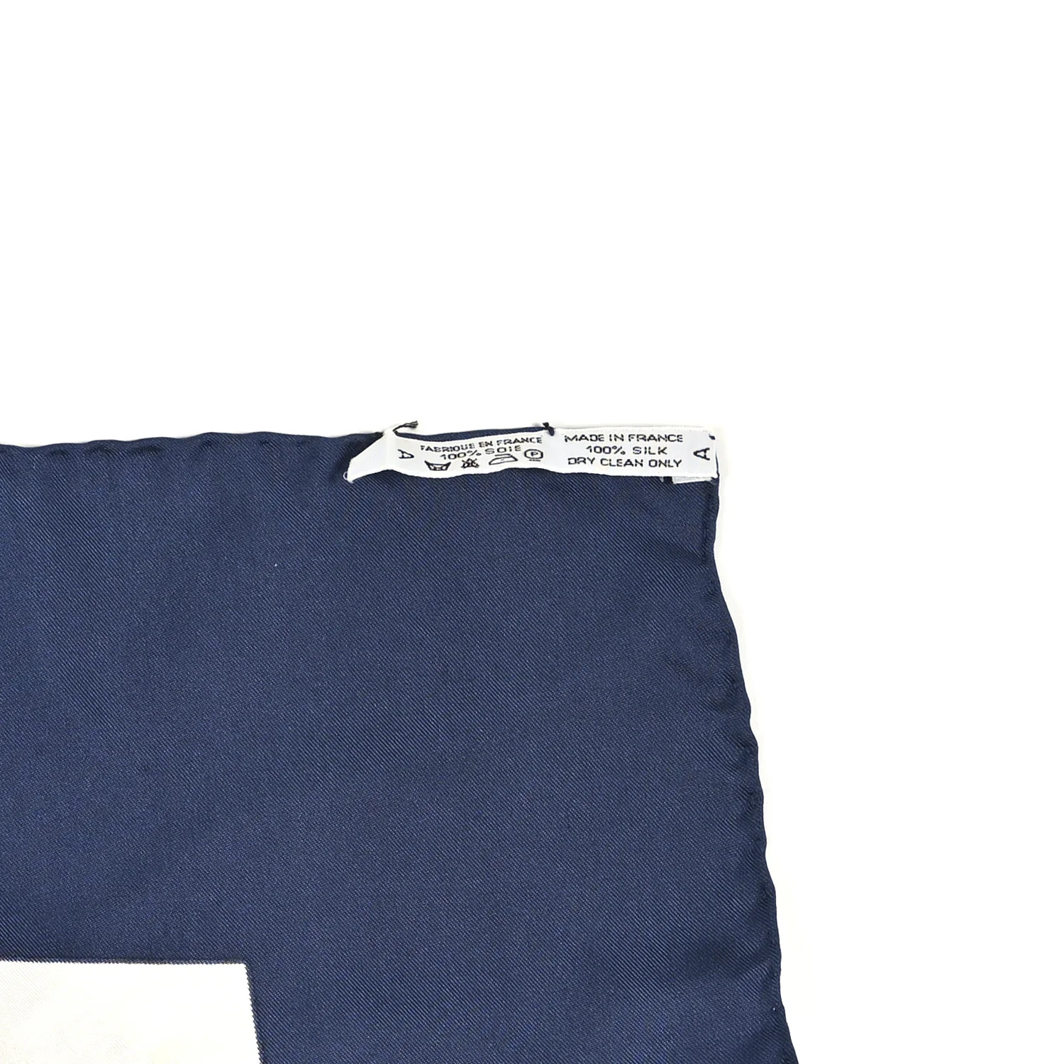 Silk Brides De Gala Scarf 90 Bleu Vif White Or - Image 5
