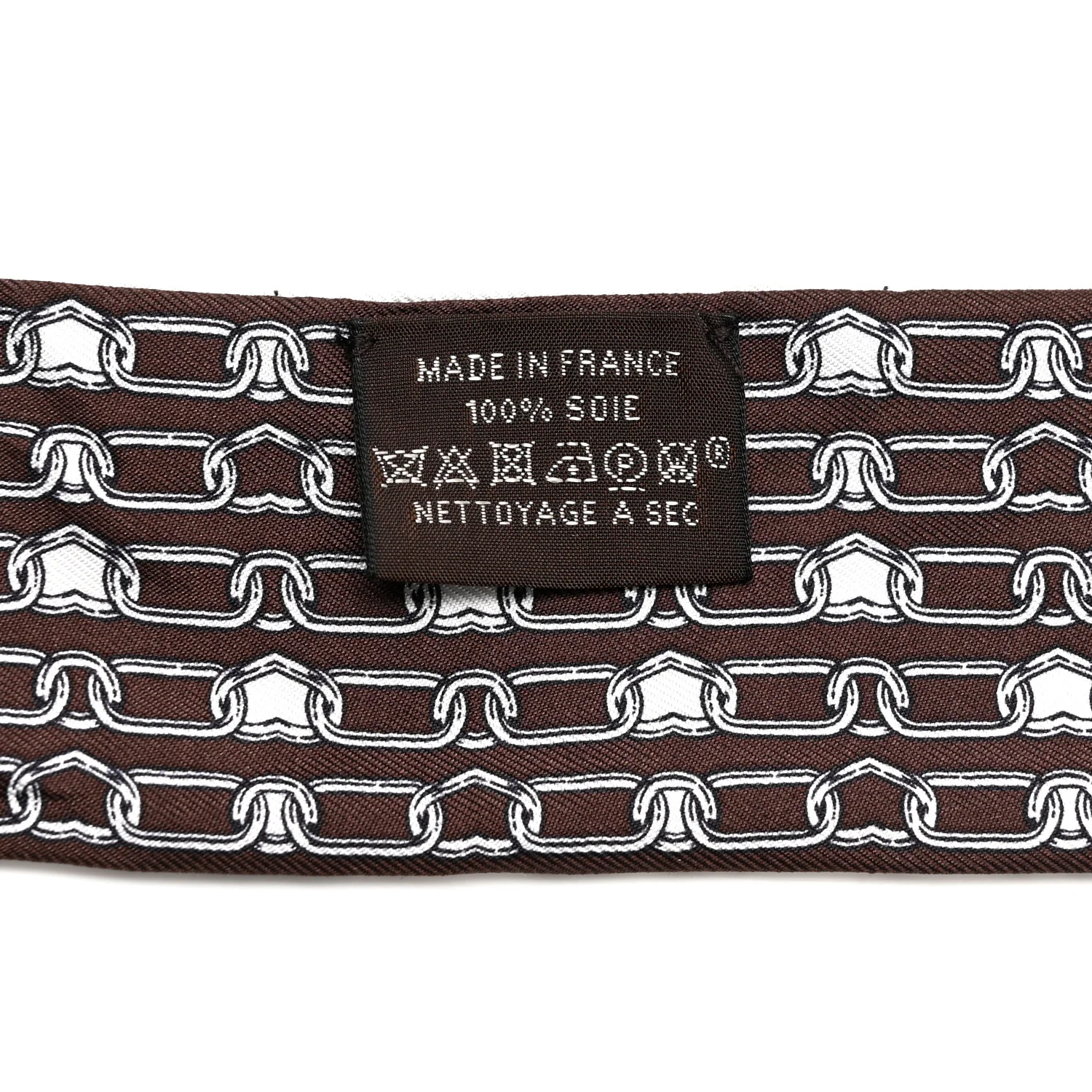 Silk Effet Kaleidoscope Twilly White Anthracite Marron - Image 3