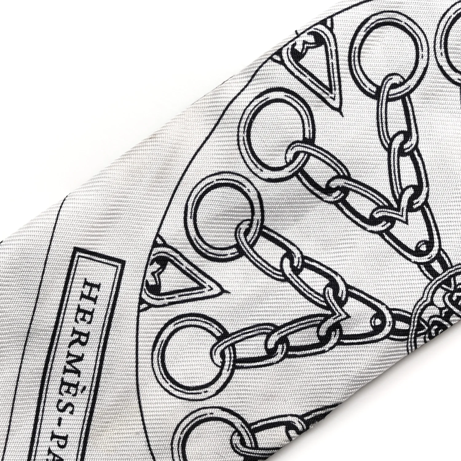 Silk Effet Kaleidoscope Twilly White Anthracite Marron - Image 7
