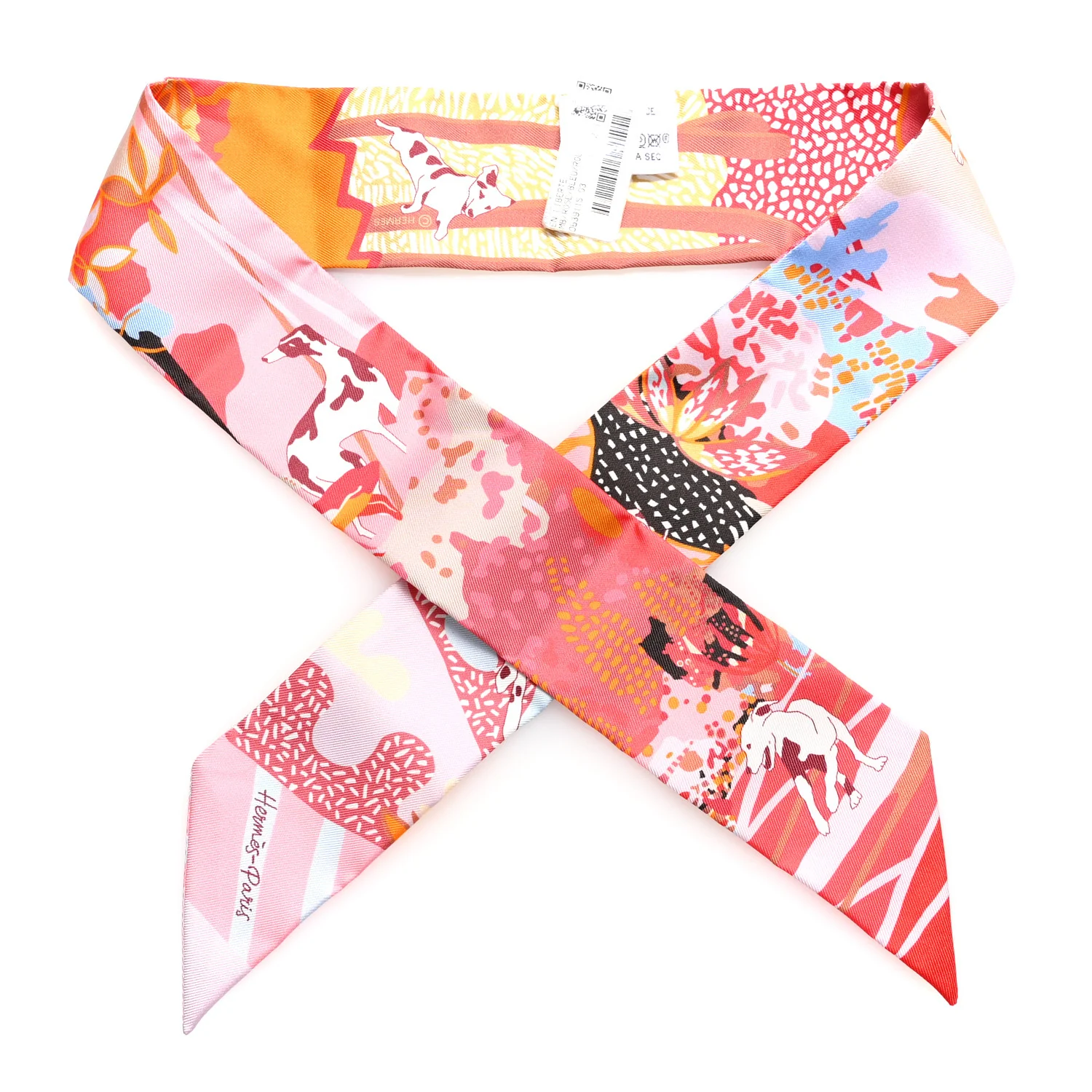 Silk En Liberte Twilly Rose Bleu Rouge