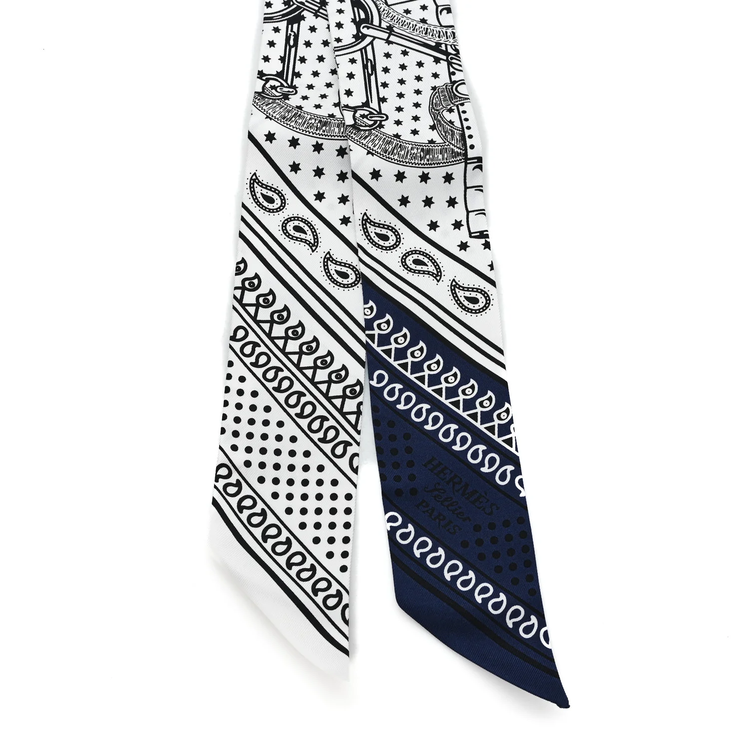 Silk Eperon d'Or Cut Twilly White Marine Black - Image 2