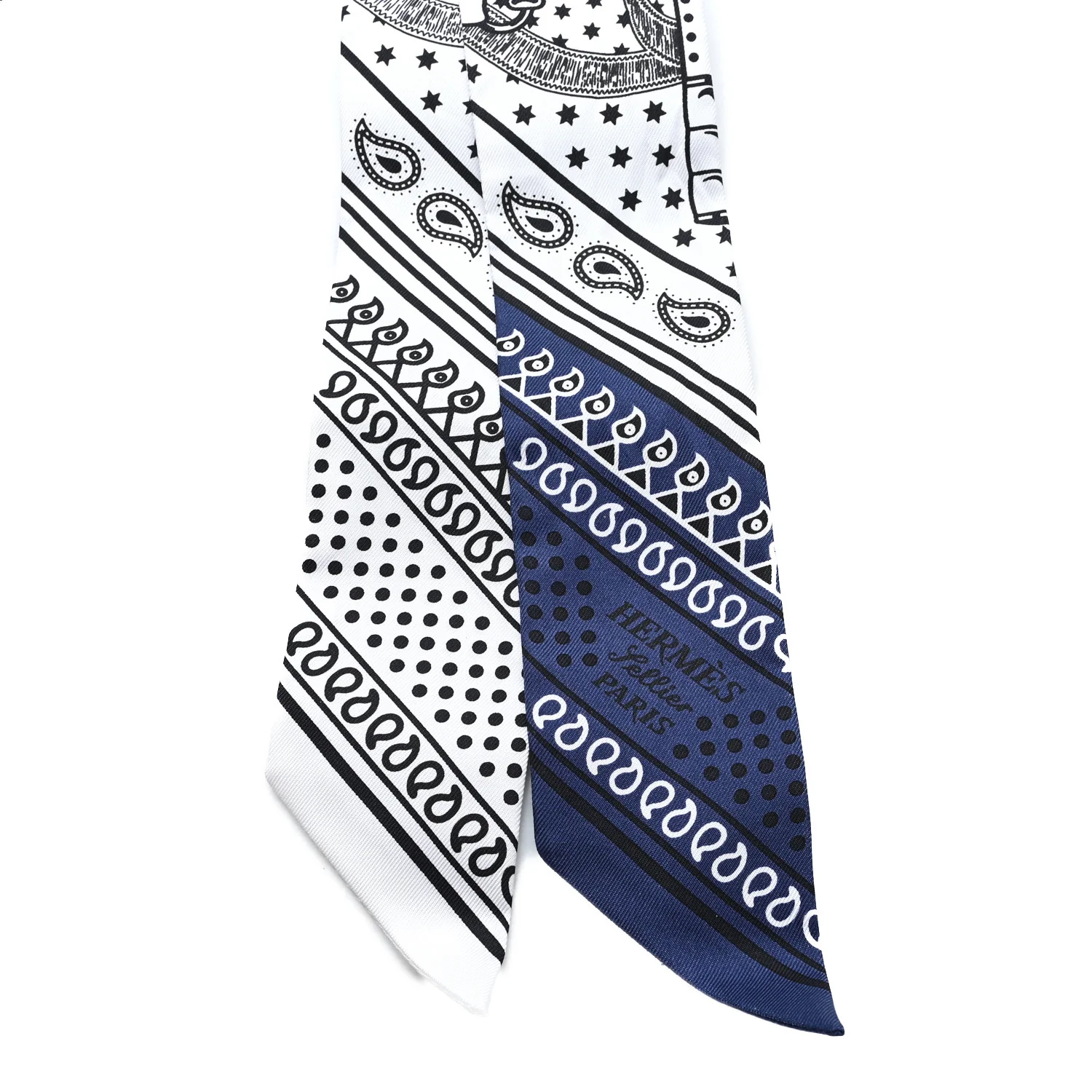 Silk Eperon d'Or Cut Twilly White Marine Black - Image 2