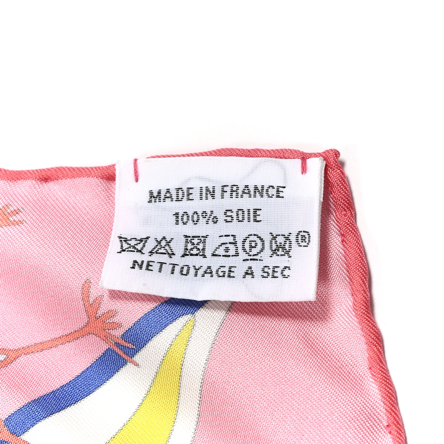 Silk Flagship Scarf 90 Rose Bonbon Bleu Multicolor - Image 3