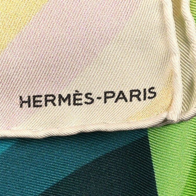Silk Geant Marcelina Scarf 90 Rogue Turquoise Vert - Image 2
