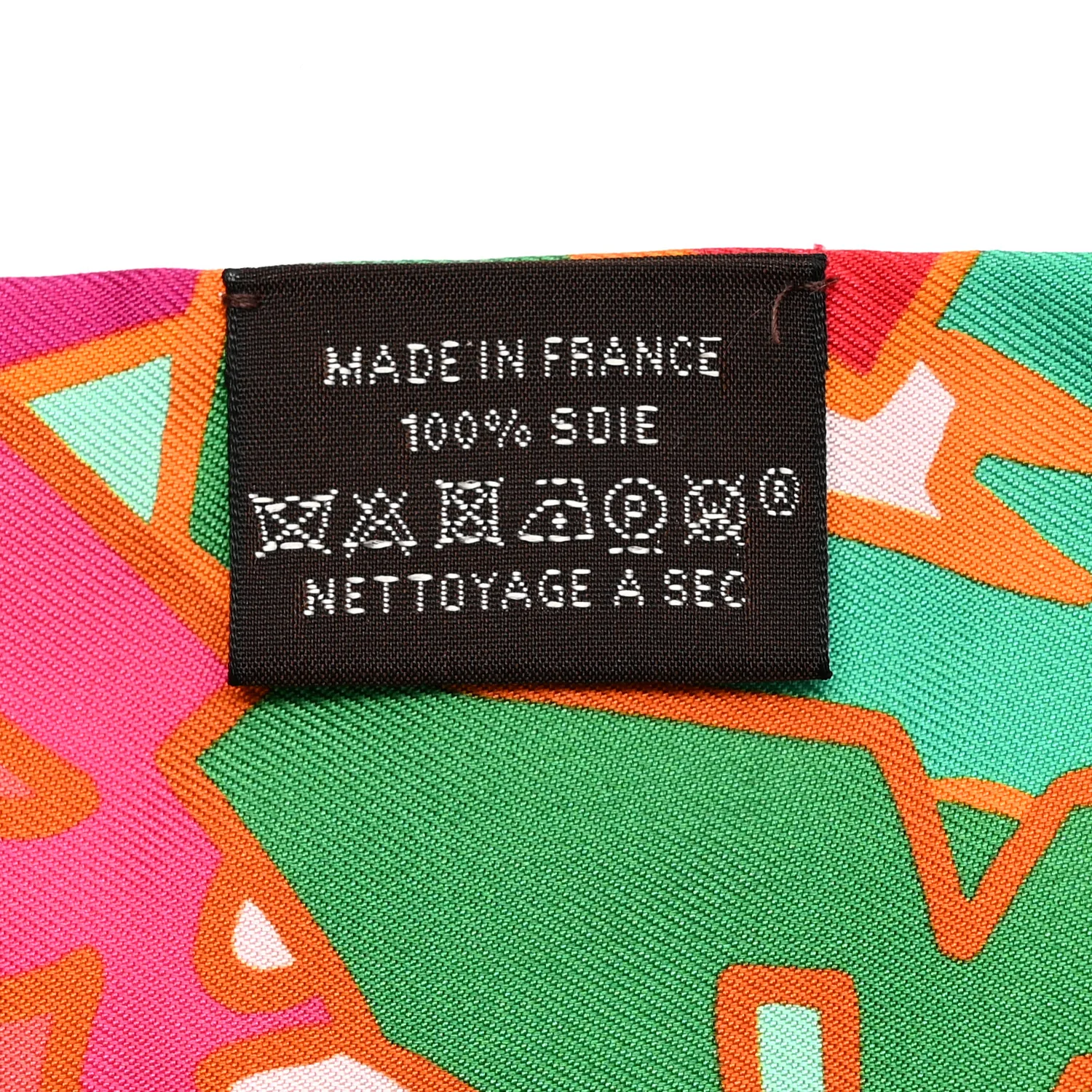 Silk Graff Graffiti Twilly Fuchsia Orange Vert - Image 3