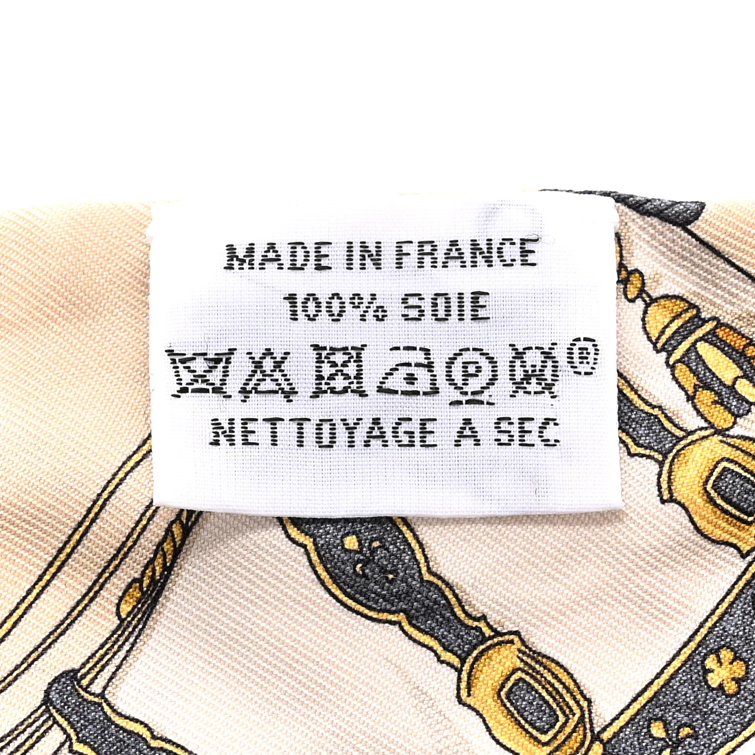 Silk Grand Apparat Twilly Beige Orange Jaune - Image 5
