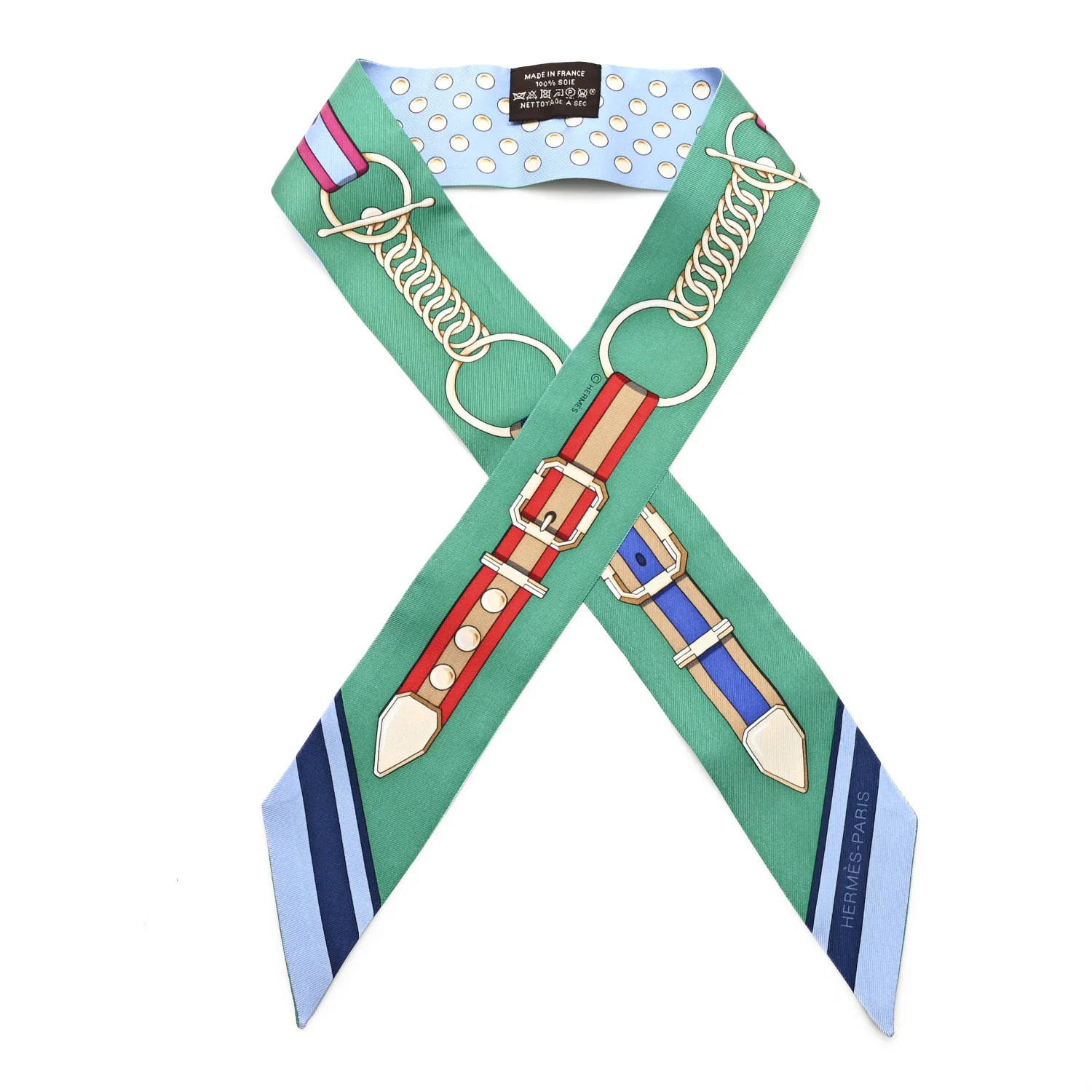 Silk Grand Tralala Twilly Bleu Ciel Vert