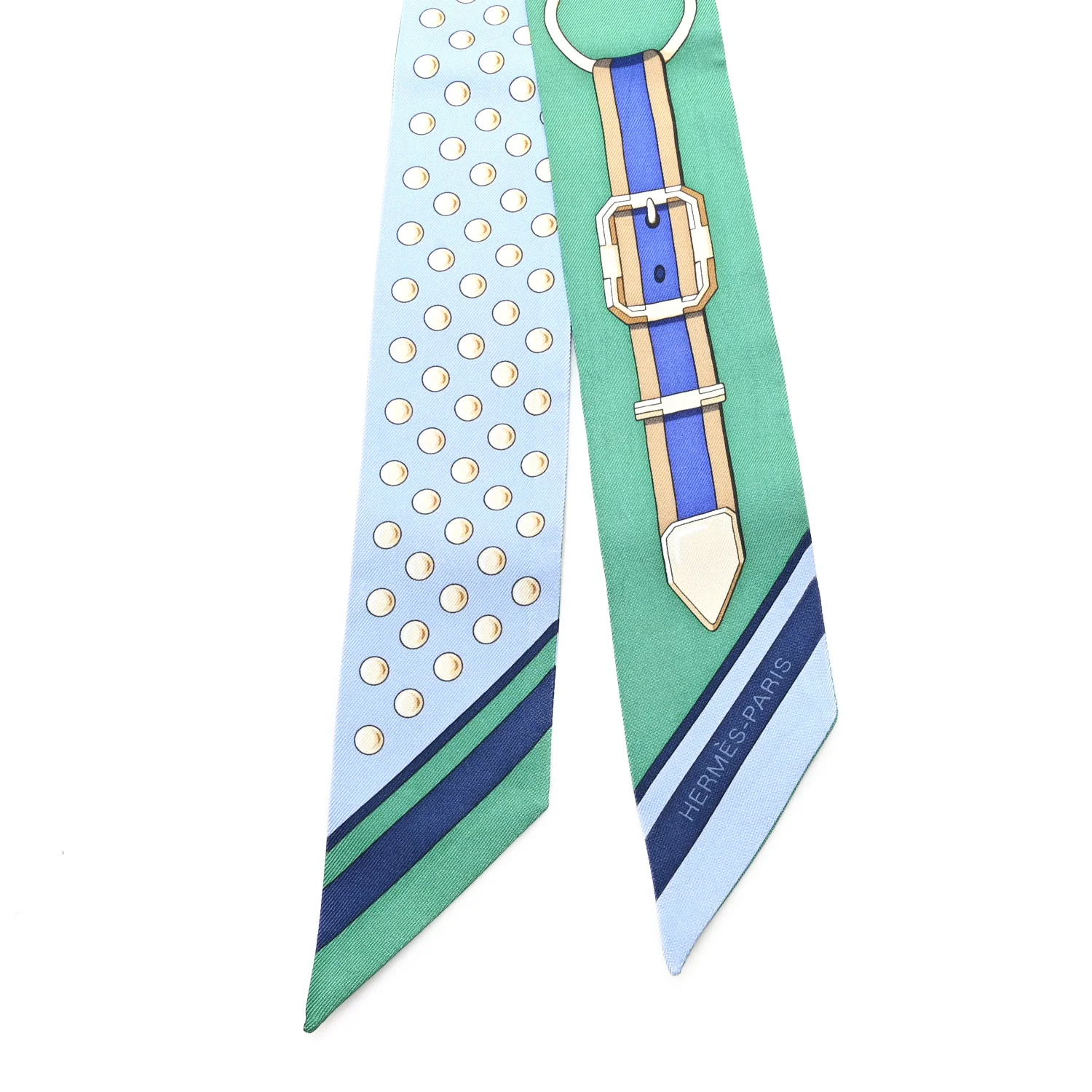 Silk Grand Tralala Twilly Bleu Ciel Vert - Image 2