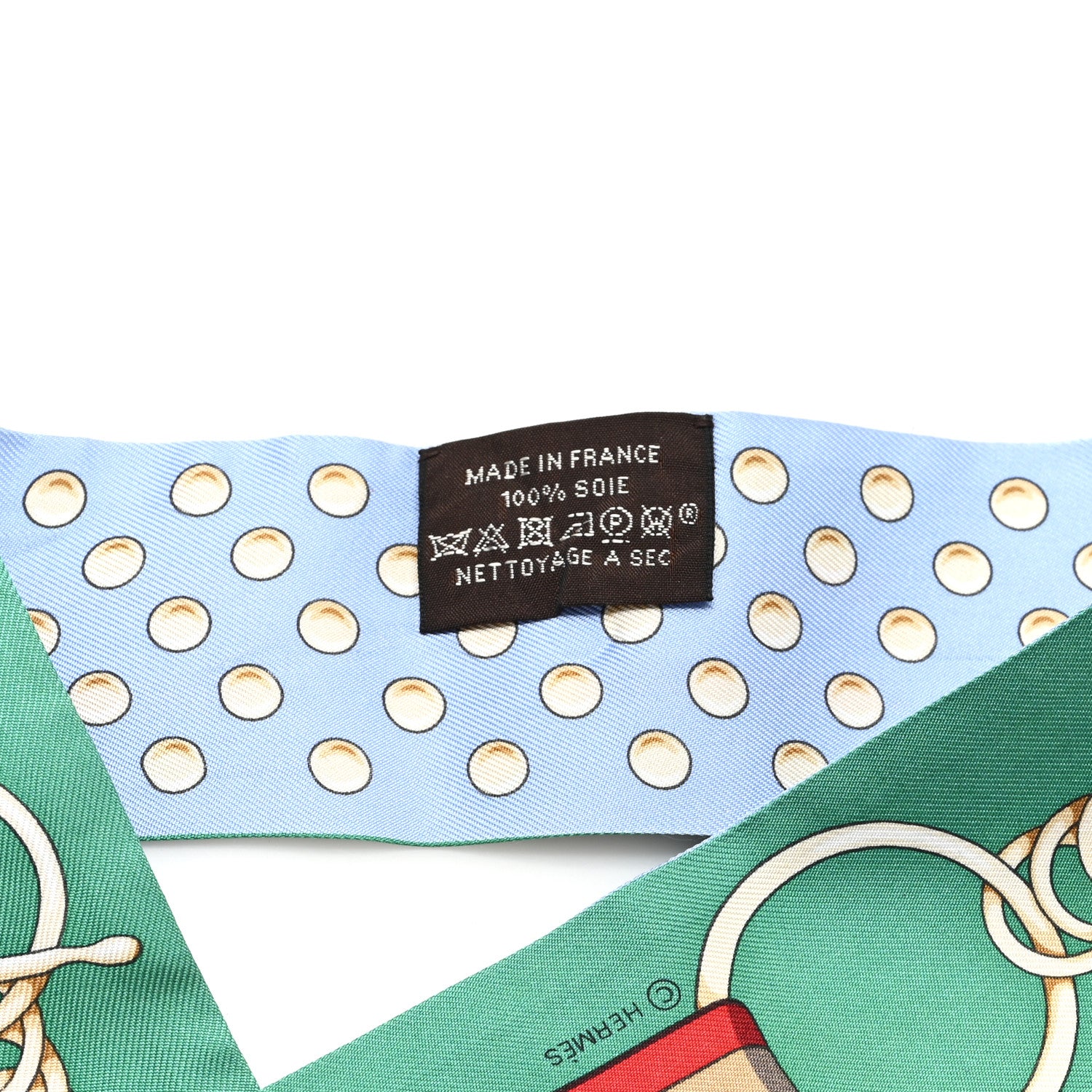 Silk Grand Tralala Twilly Bleu Ciel Vert - Image 3