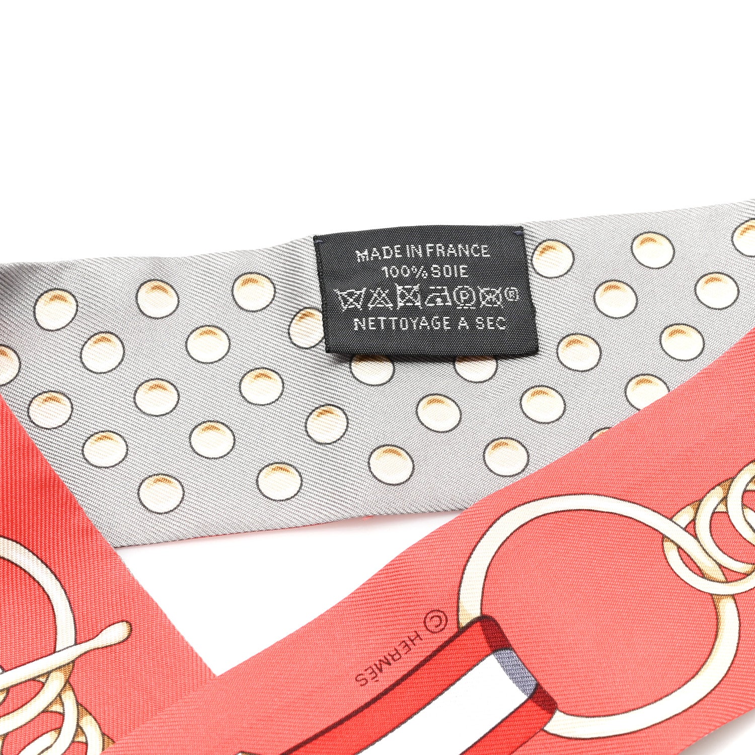 Silk Grand Tralala Twilly Gris Acier Grenadine - Image 3