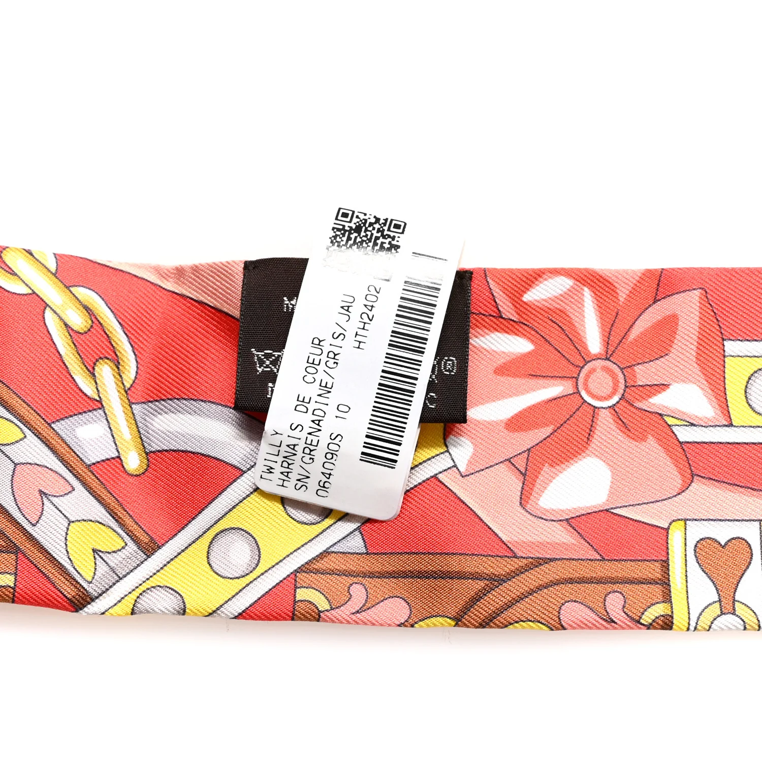 Silk Harnais De Coeur Twilly Grenadine Gris Jaune - Image 4