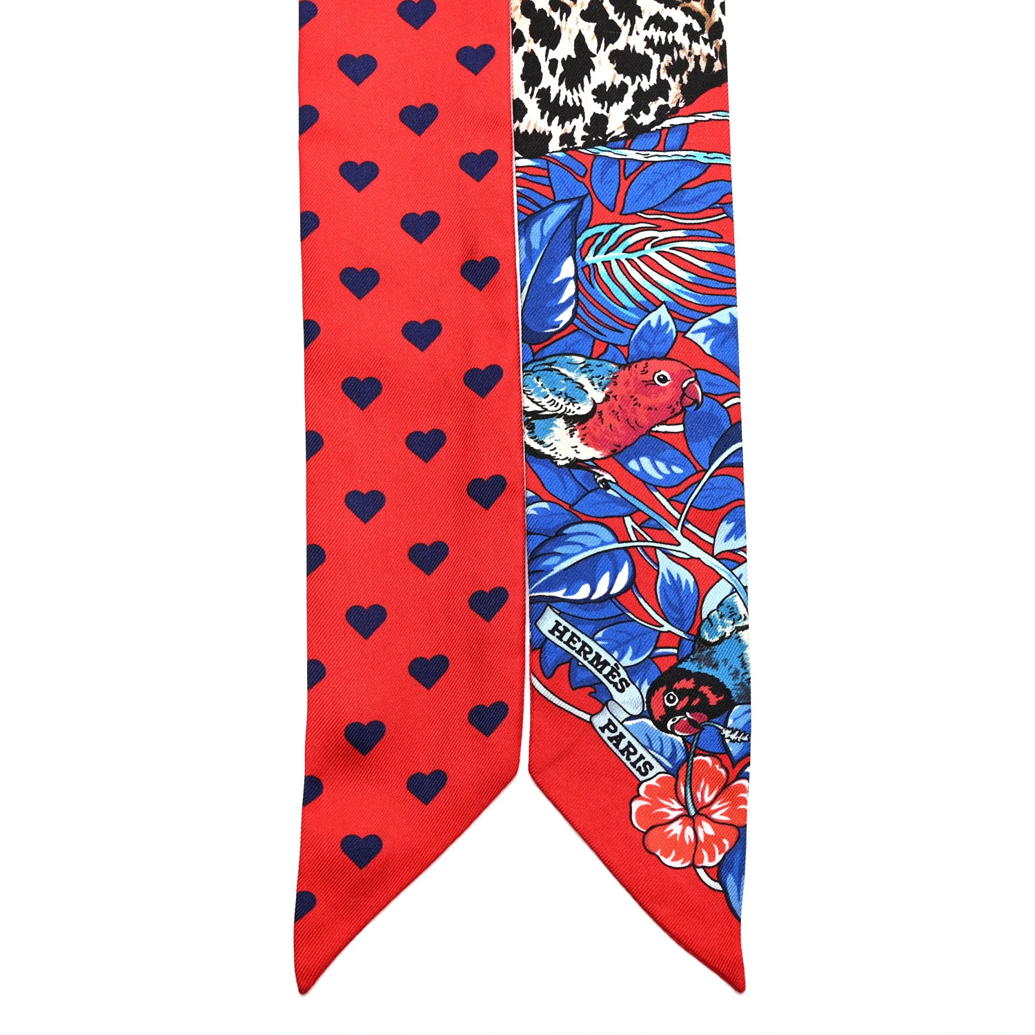 Silk Jungle Love Love Twilly Rouge Marine Fauve - Image 2