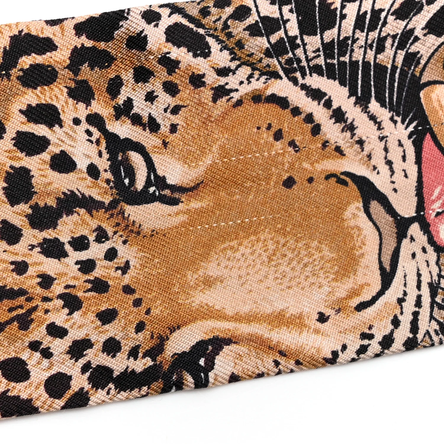 Silk Jungle Love Love Twilly Rouge Marine Fauve - Image 6
