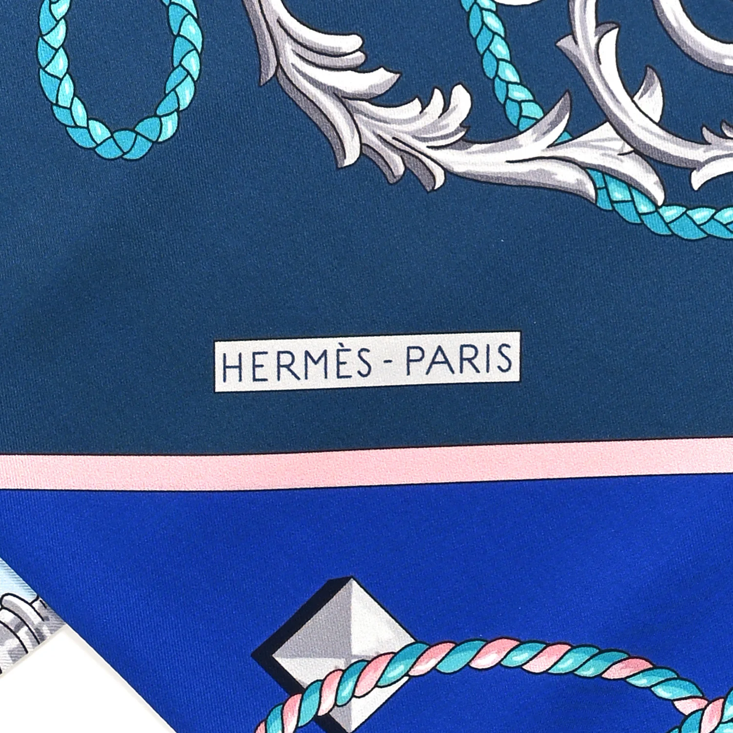 Silk Les Cles Maxi Twilly Bleu Roy Bleu Roy Petrole Ciel - Image 2