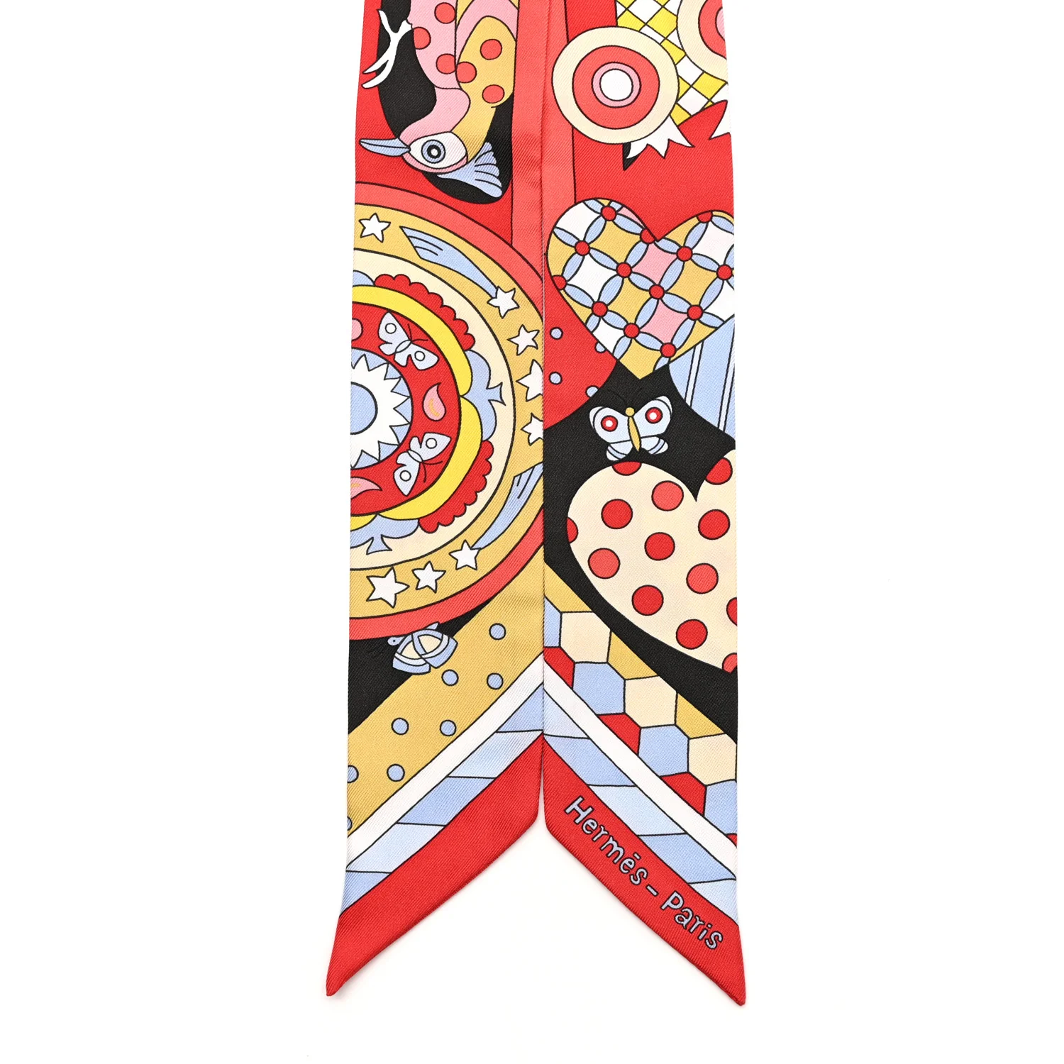 Silk Les Murmures de la Foret Twilly Rouge Jaune Bleu - Image 2
