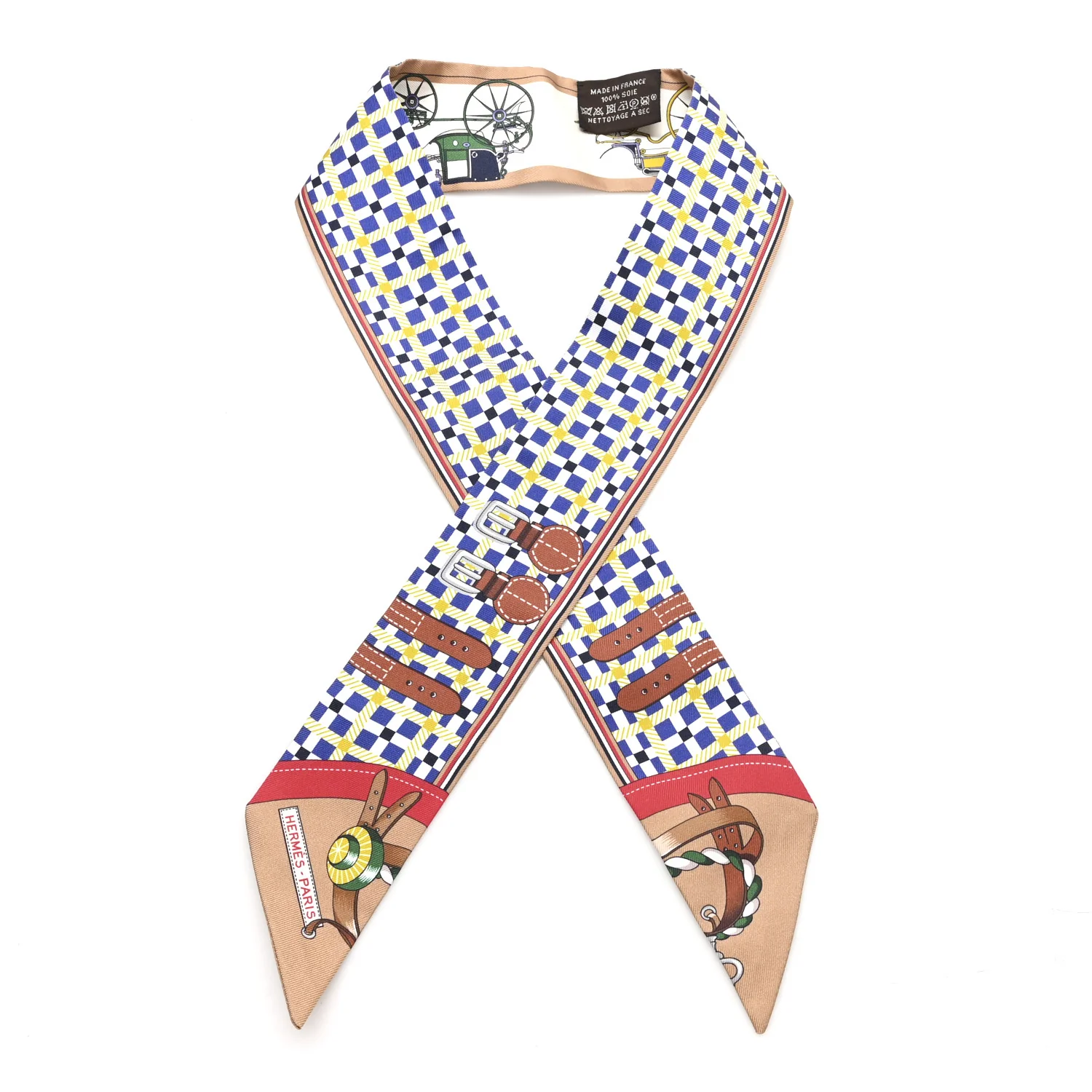 Silk Les Voitures Nouvelle Twilly Bleu Beige Rouge