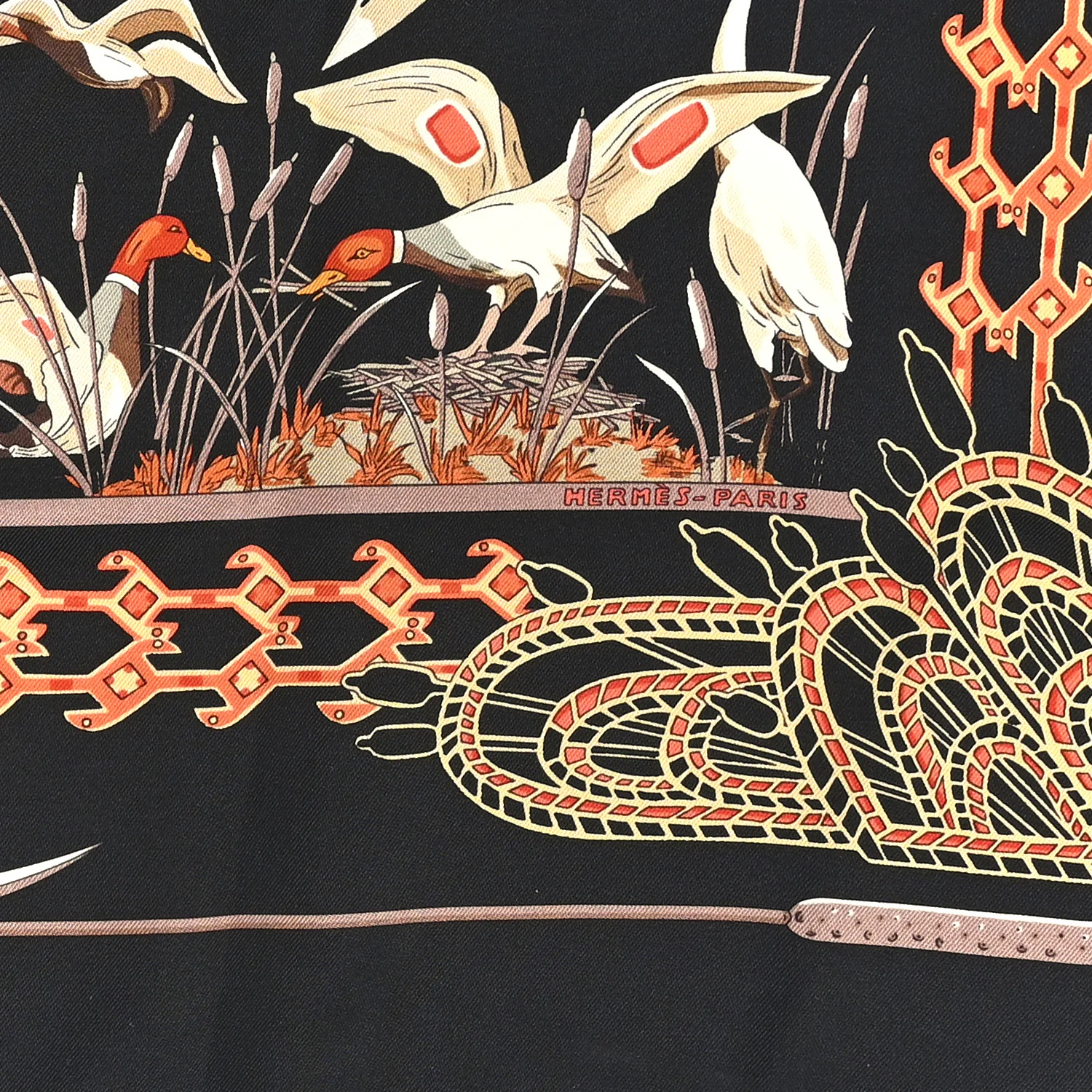 Silk Libres Comme L'Air Scarf 90 Black - Image 5
