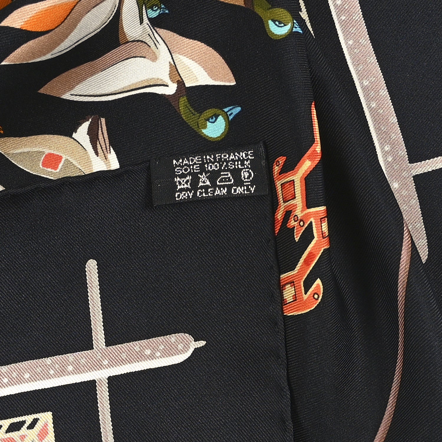 Silk Libres Comme L'Air Scarf 90 Black - Image 9